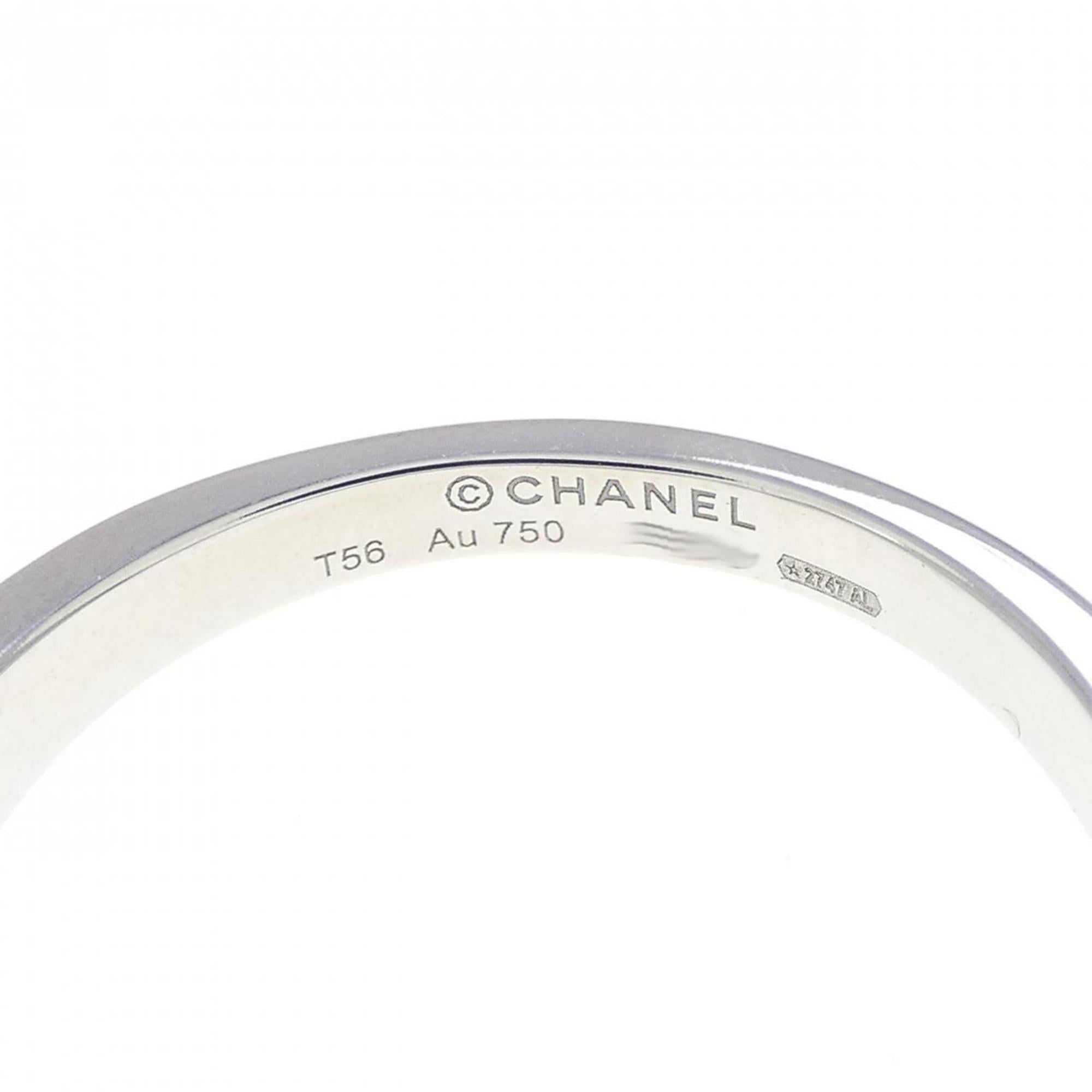 Chanel White Gold White Gold (18K) Band Ring (Pre-Owned)