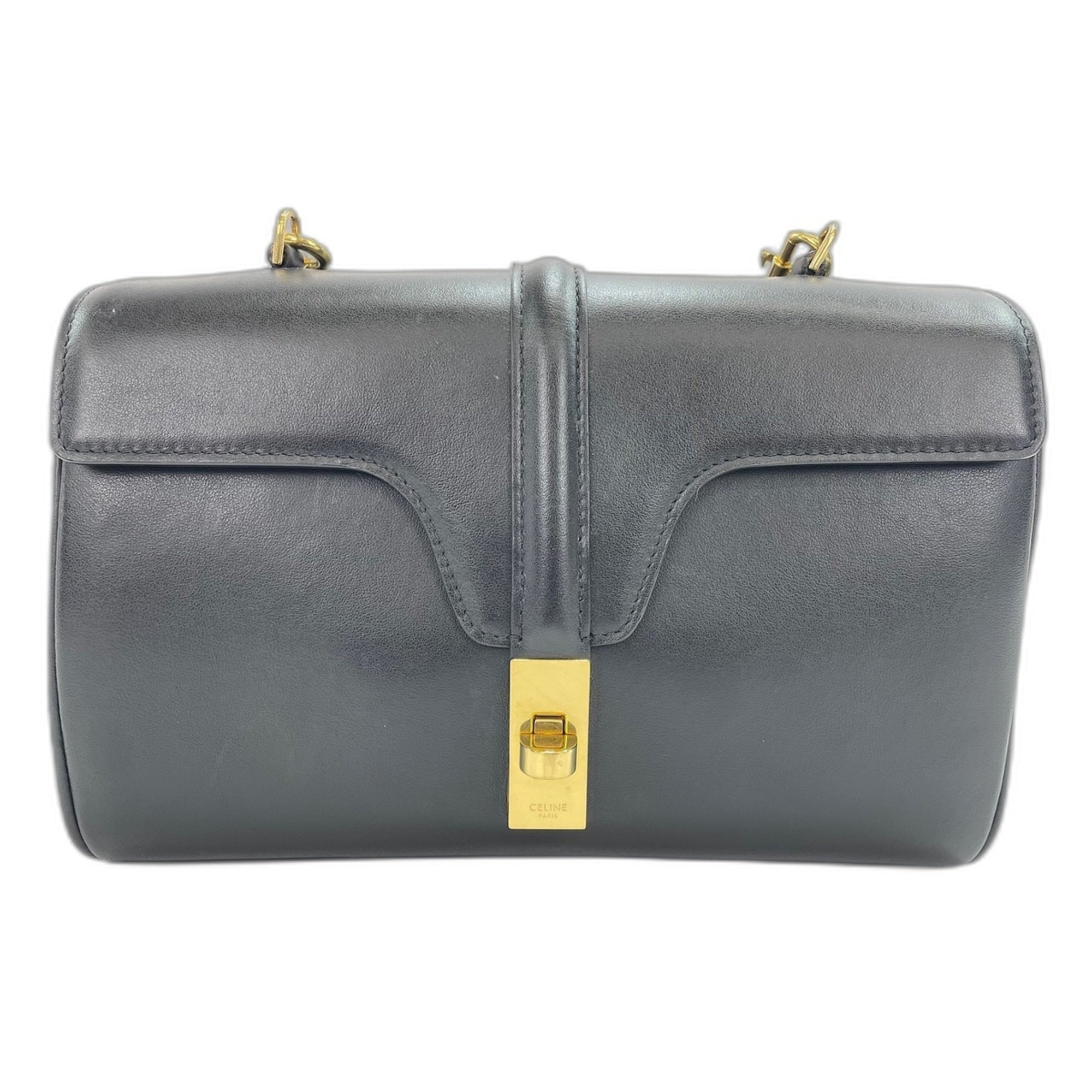 Celine Black Leather Shoulder Bag (Pre-Owned)
