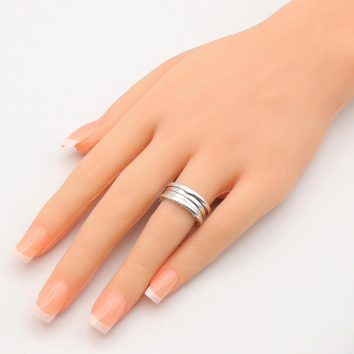Bvlgari Silver White Gold (18K) Band Ring (Pre-Owned)