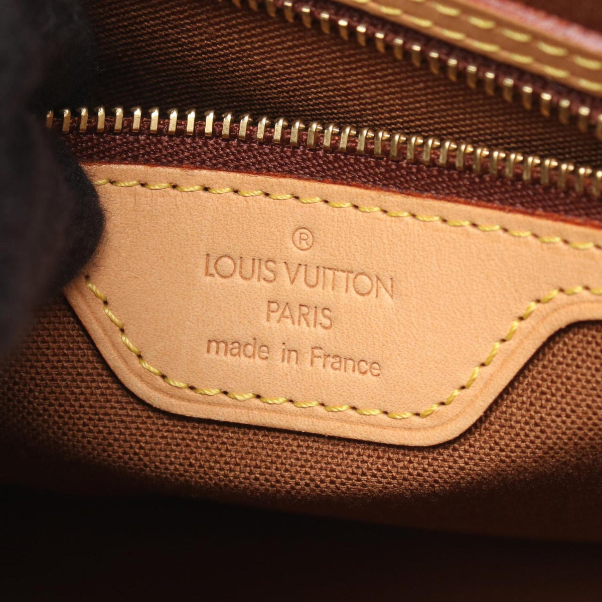 Louis Vuitton Brown Monogram Coated Canvas Leather Handbag (Pre-Owned)