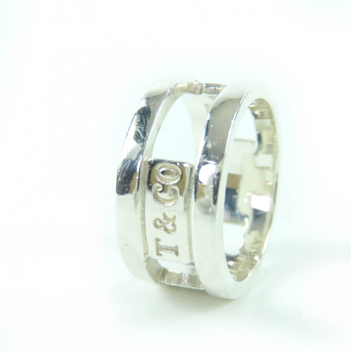 Tiffany Silver Silver 925 Band Ring (Pre-Owned)