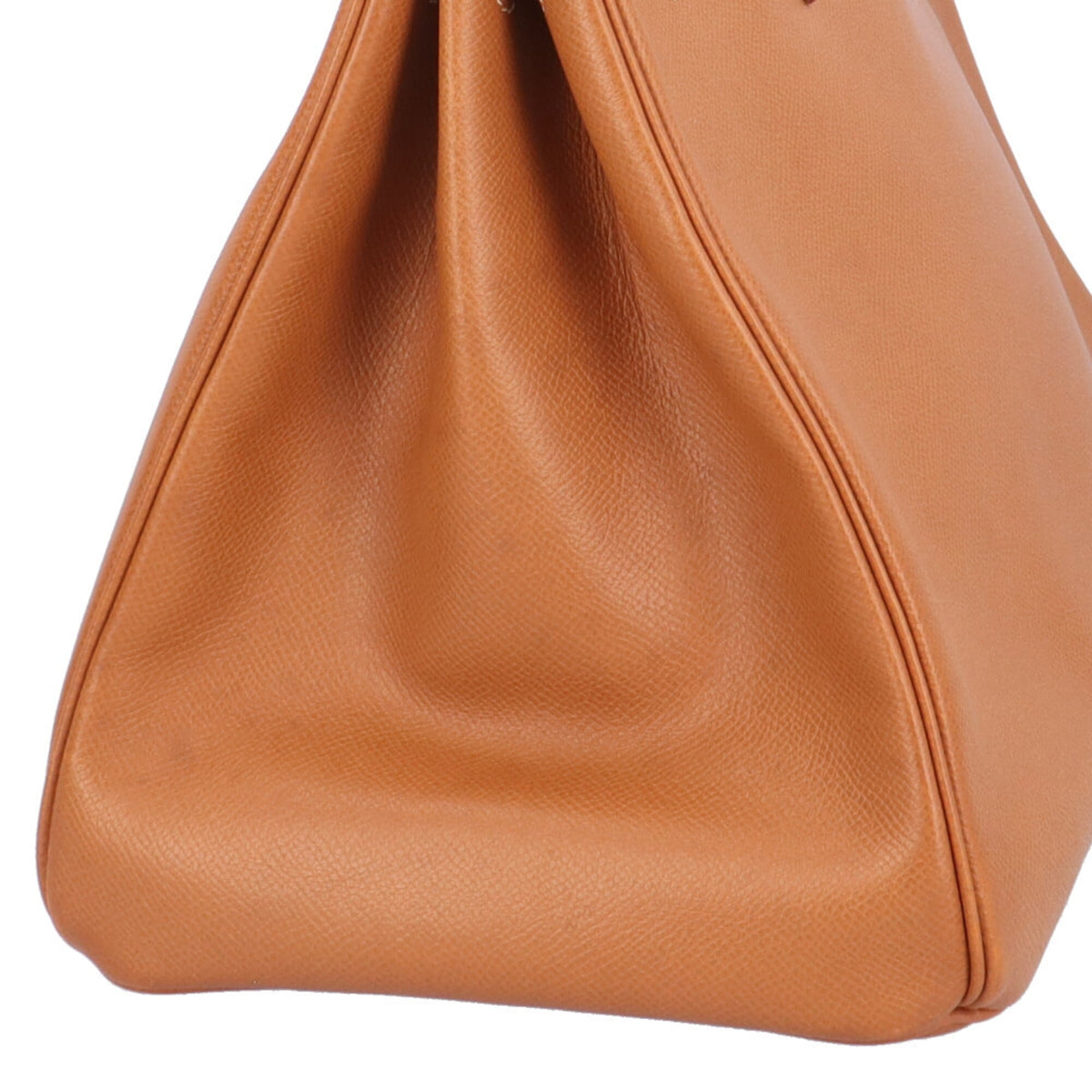 Hermes Brown Gold Togo Leather Handbag (Pre-Owned)