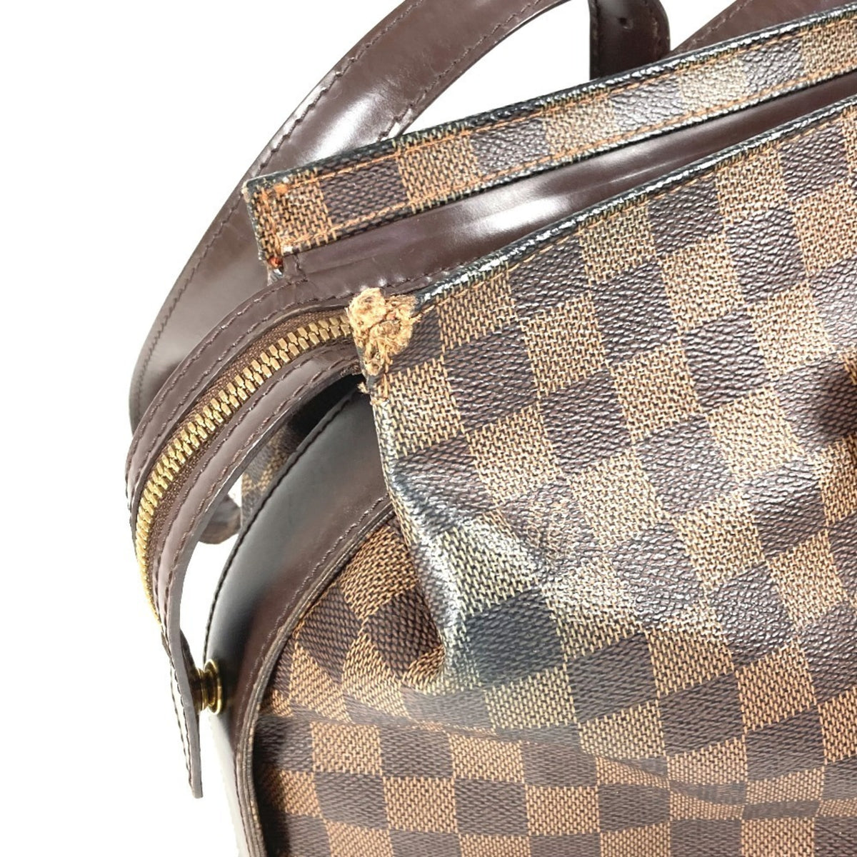 Louis Vuitton Brown Ebene Damier Canvas Shoulder Bag Tote Bag (Pre-Owned)