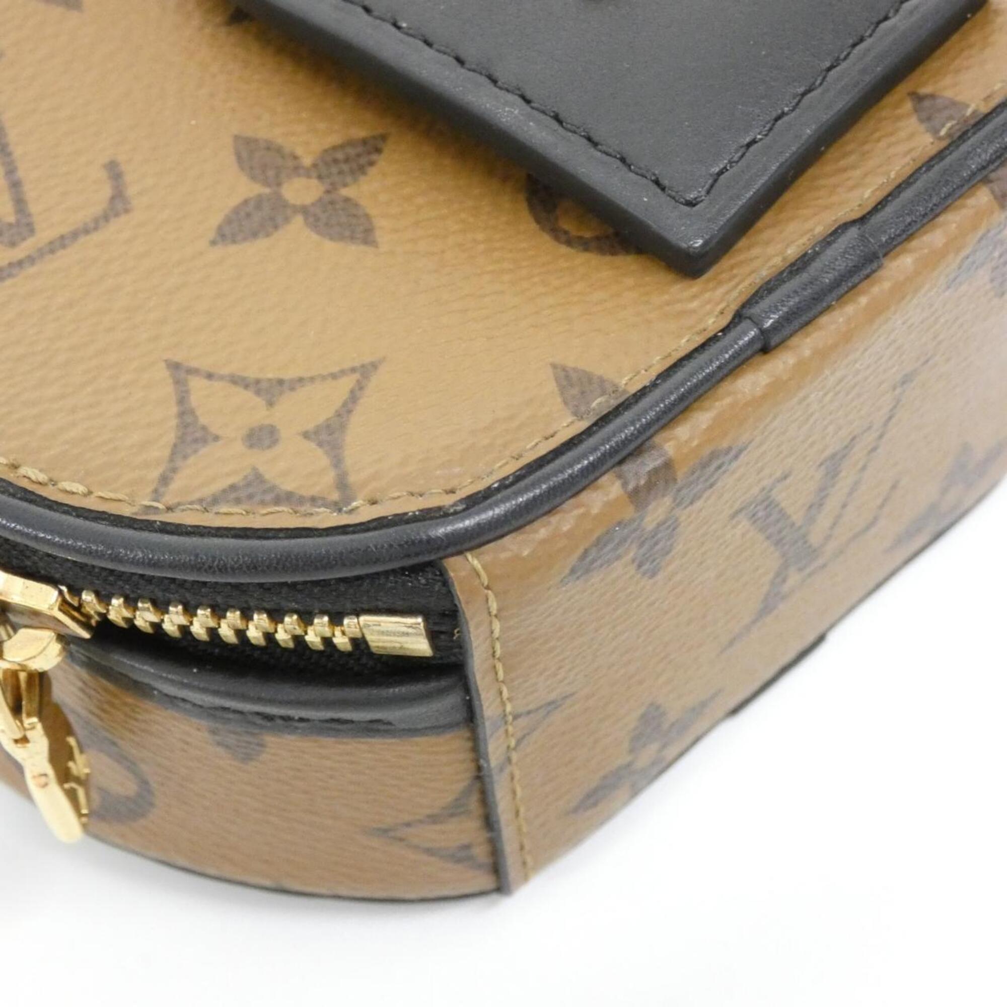 Louis Vuitton Marron Coated Canvas Shoulder Bag (Pre-Owned)
