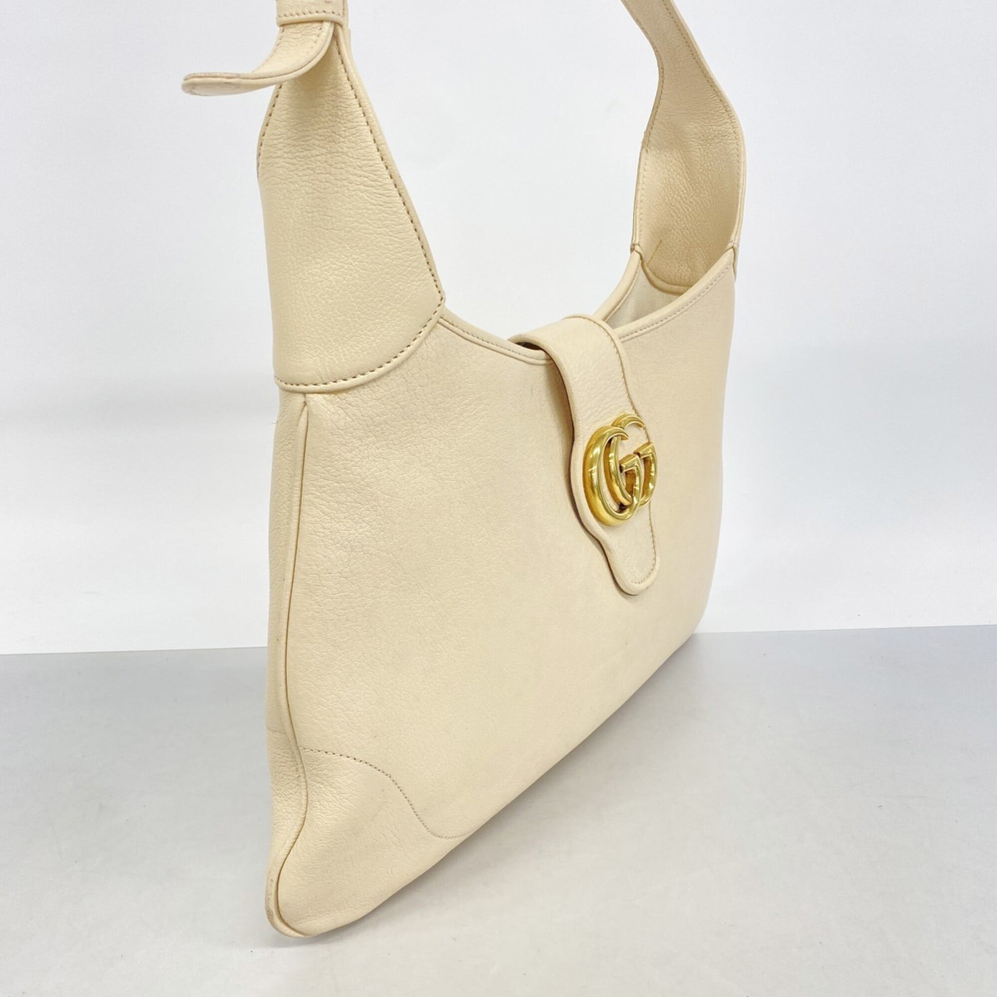 Gucci Beige Leather Shoulder Bag (Pre-Owned)