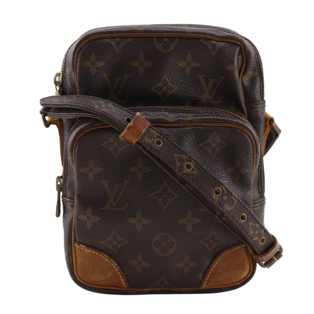 Louis Vuitton Brown Monogram Canvas Shoulder Bag (Pre-Owned)