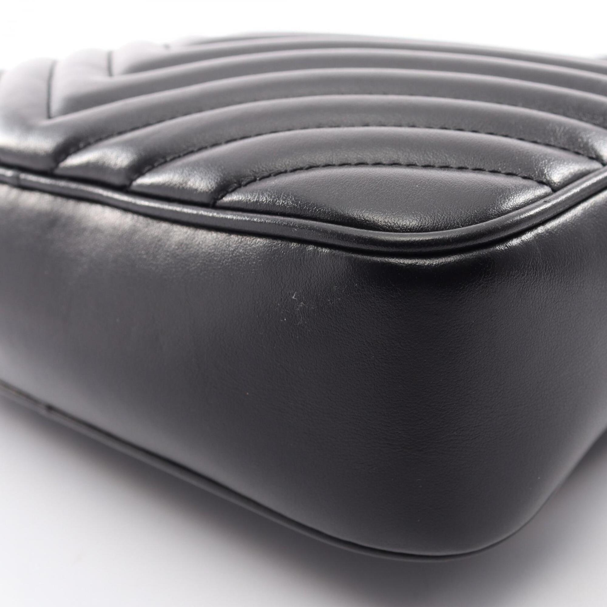 Saint Laurent Black Leather Handbag Shoulder Bag (Pre-Owned)