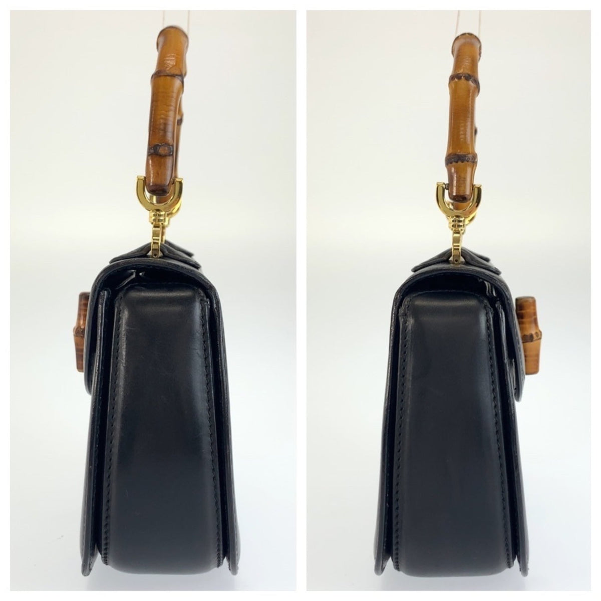 Gucci Black Leather Handbag (Pre-Owned)
