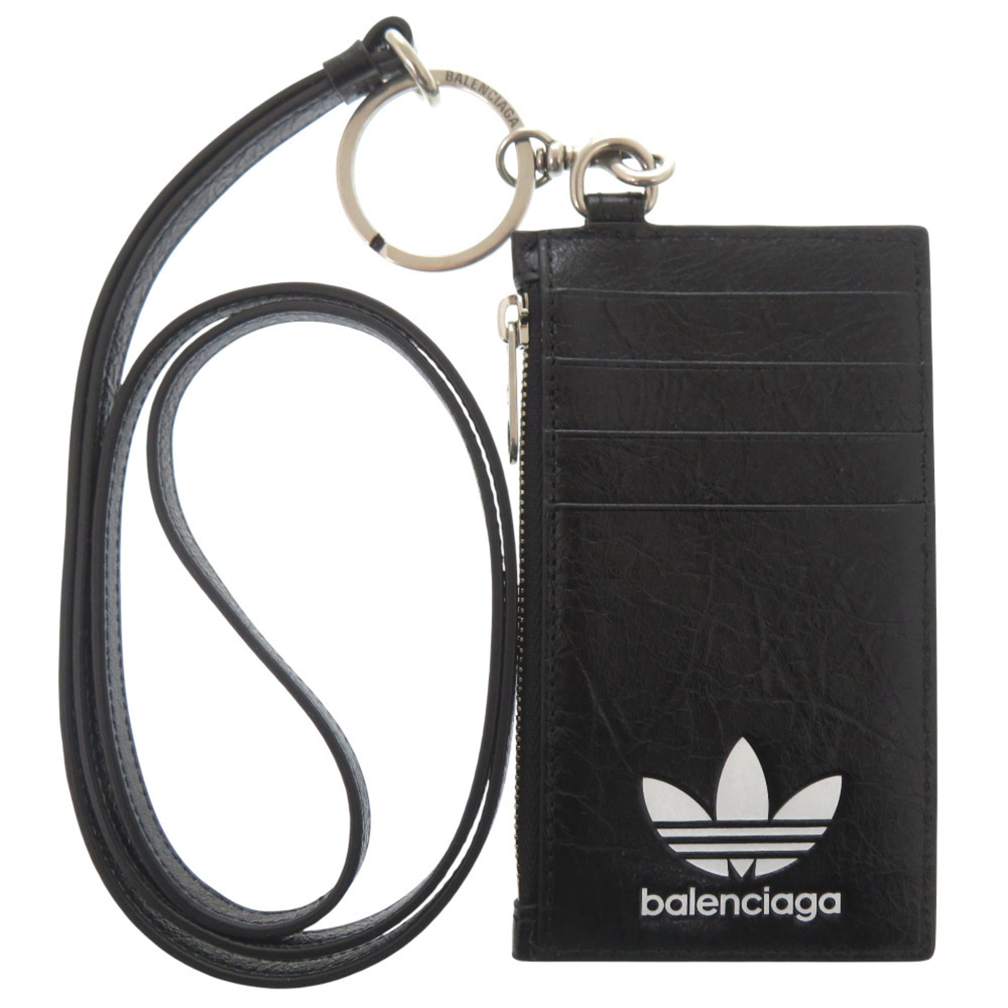 Balenciaga Black White Leather Shoulder Bag (Pre-Owned)