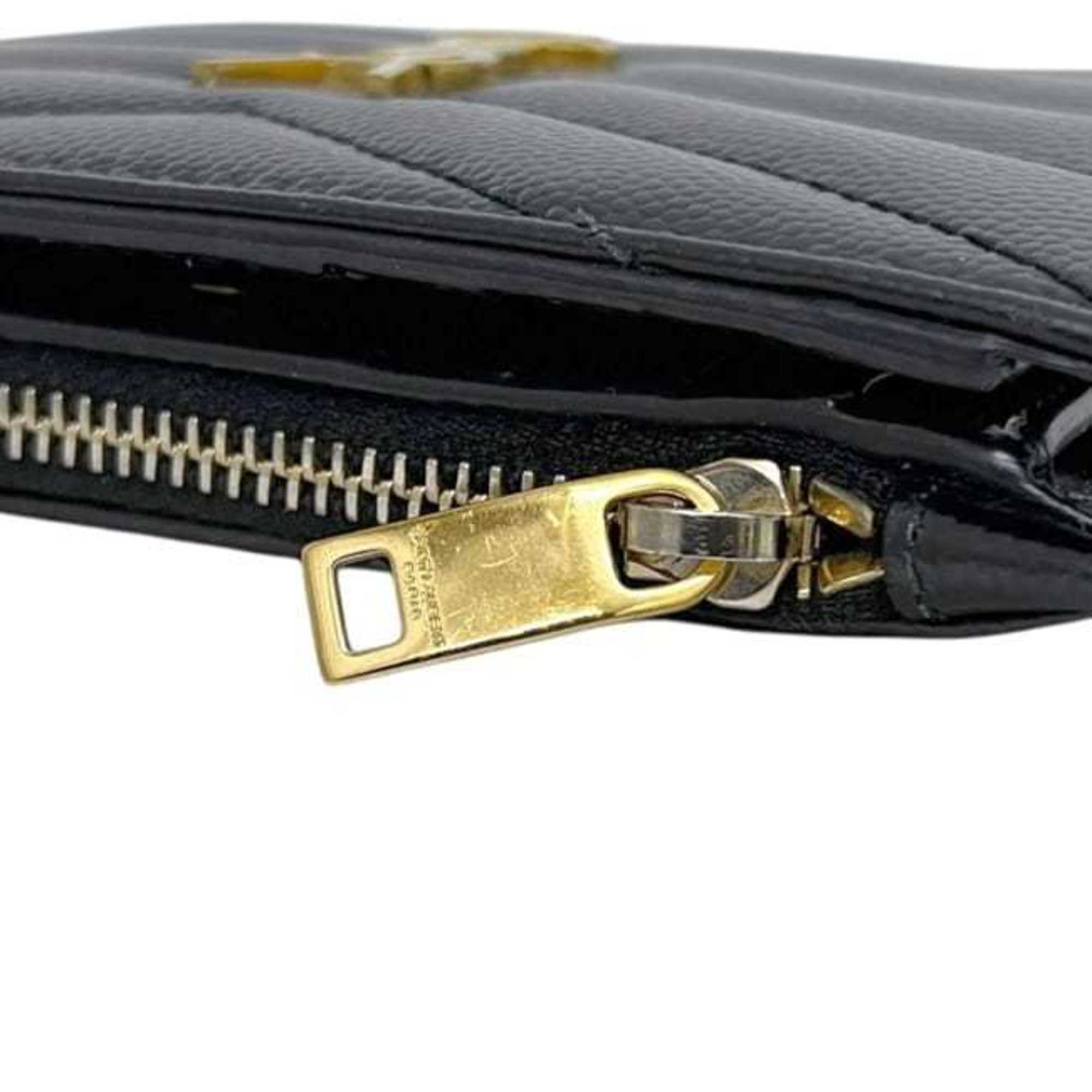 Saint Laurent Black Leather Wallet (Bi-Fold) (Pre-Owned)
