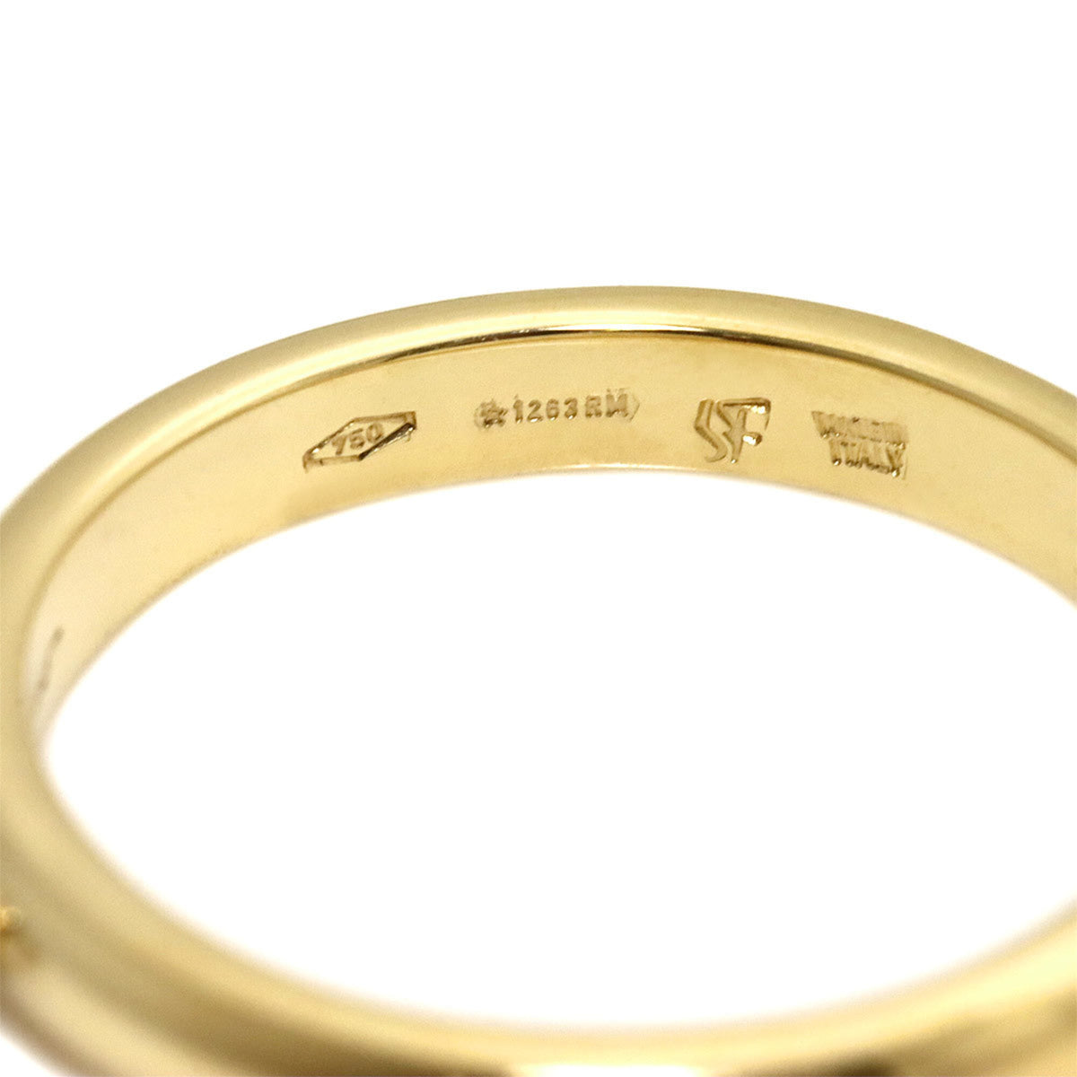 Salvatore Ferragamo White Gold Yellow Gold Yellow Gold (18K) White Gold (18K) Band Ring (Pre-Owned)
