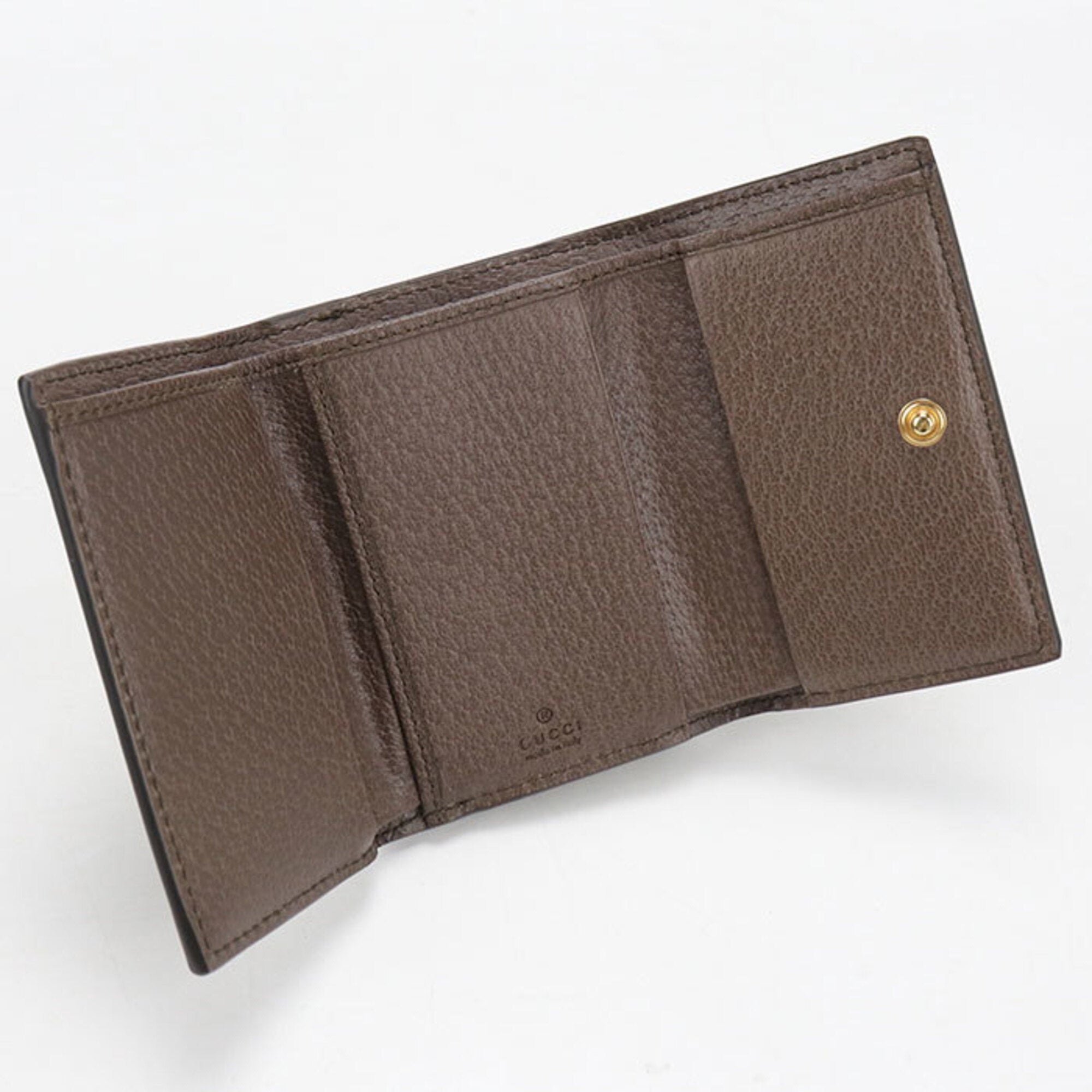 Gucci Beige Gg Supreme Wallet (Tri-Fold) (Pre-Owned)