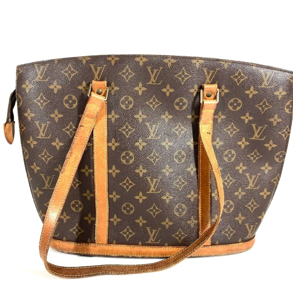 Louis Vuitton Brown Monogram Canvas Shoulder Bag Tote Bag (Pre-Owned)