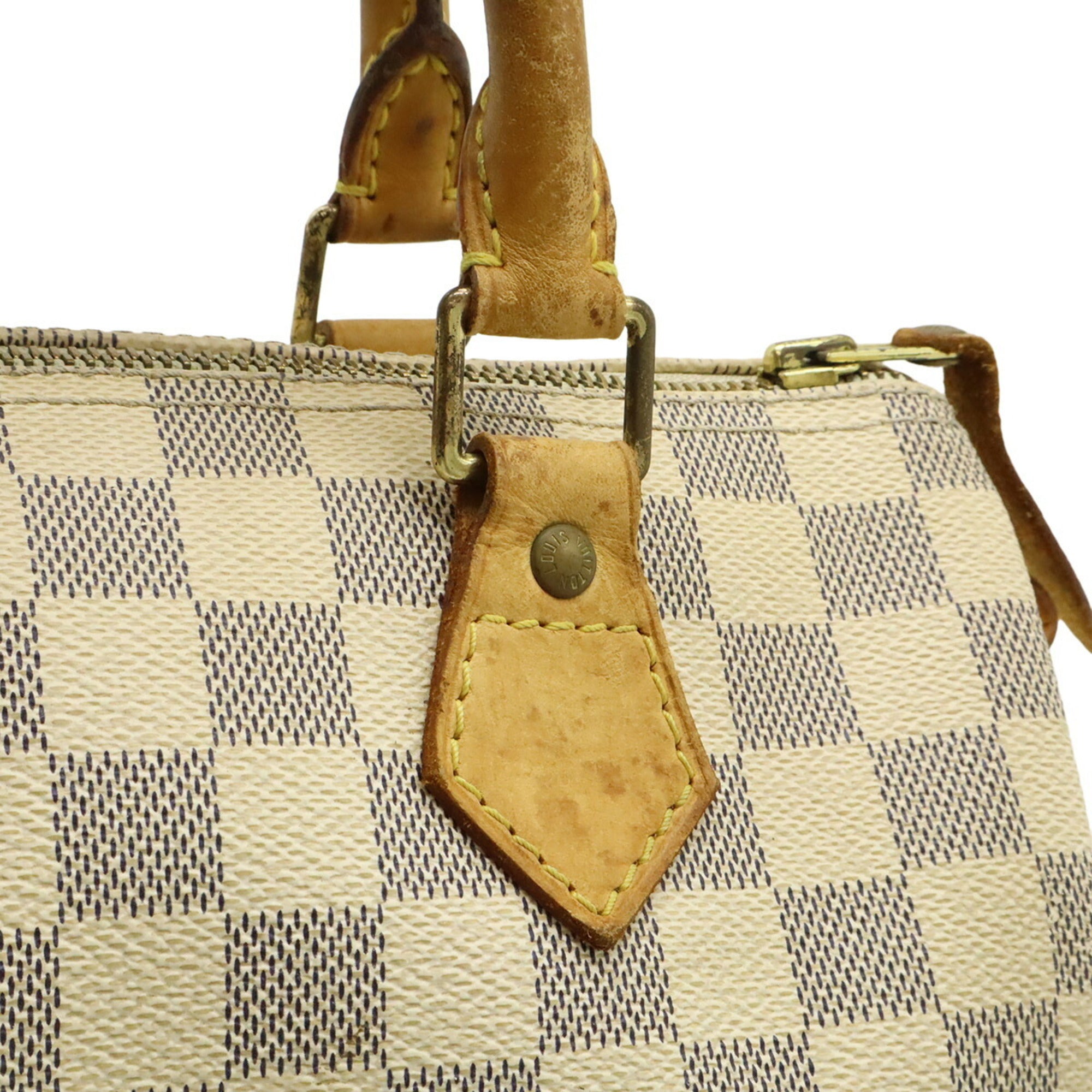 Louis Vuitton Damier Azur Ivory Damier Azur Canvas Pvc Handbag (Pre-Owned)