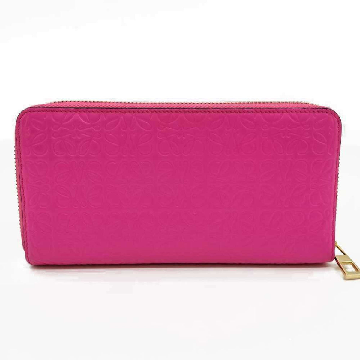 Loewe Pink Leather Long Wallet (Bi-Fold) (Pre-Owned)