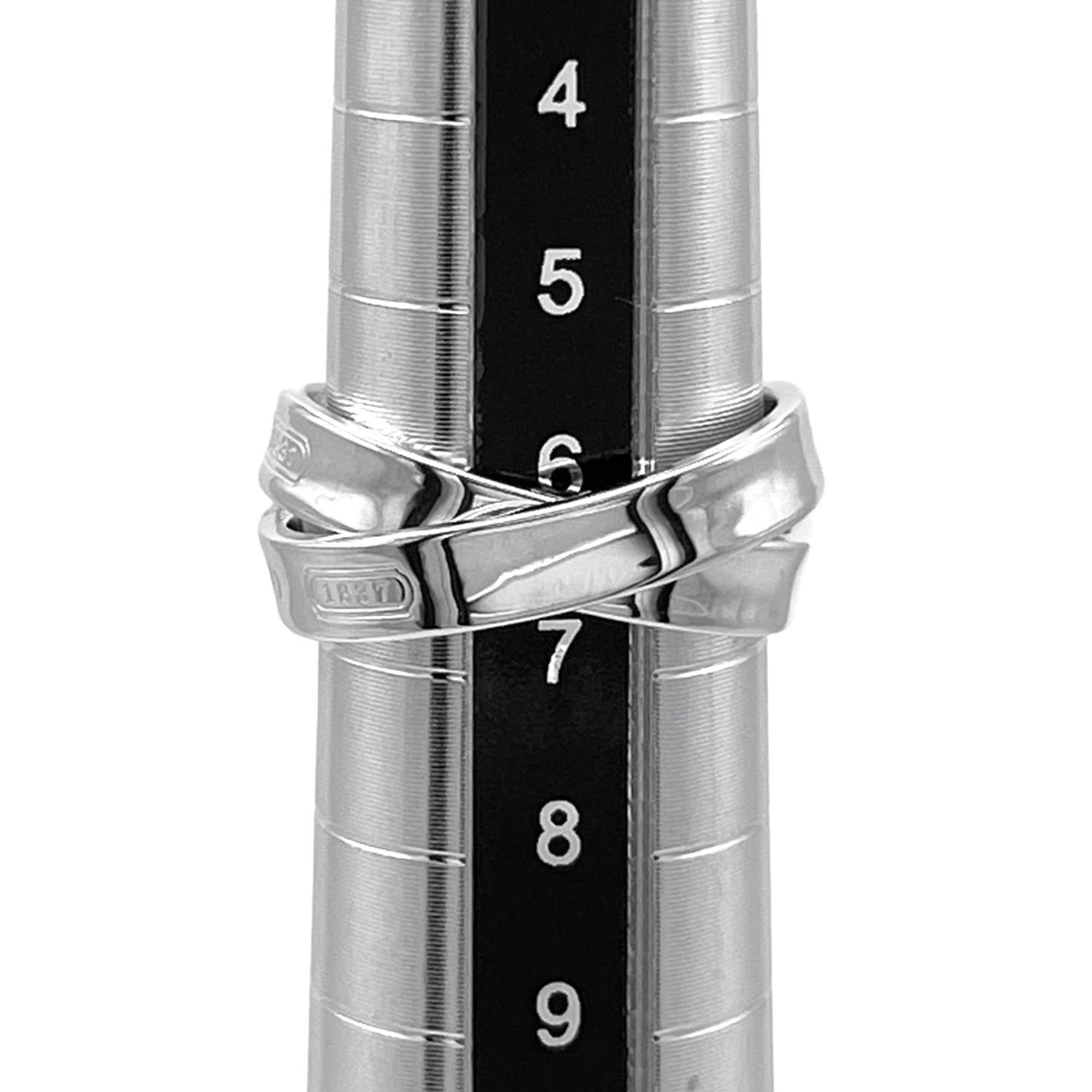 Tiffany Silver Silver 925 Band Ring (Pre-Owned)