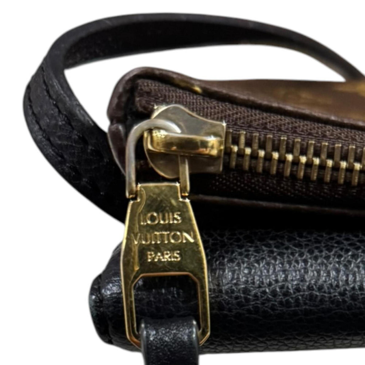 Louis Vuitton Black Brown Noir Monogram Canvas Shoulder Bag (Pre-Owned)