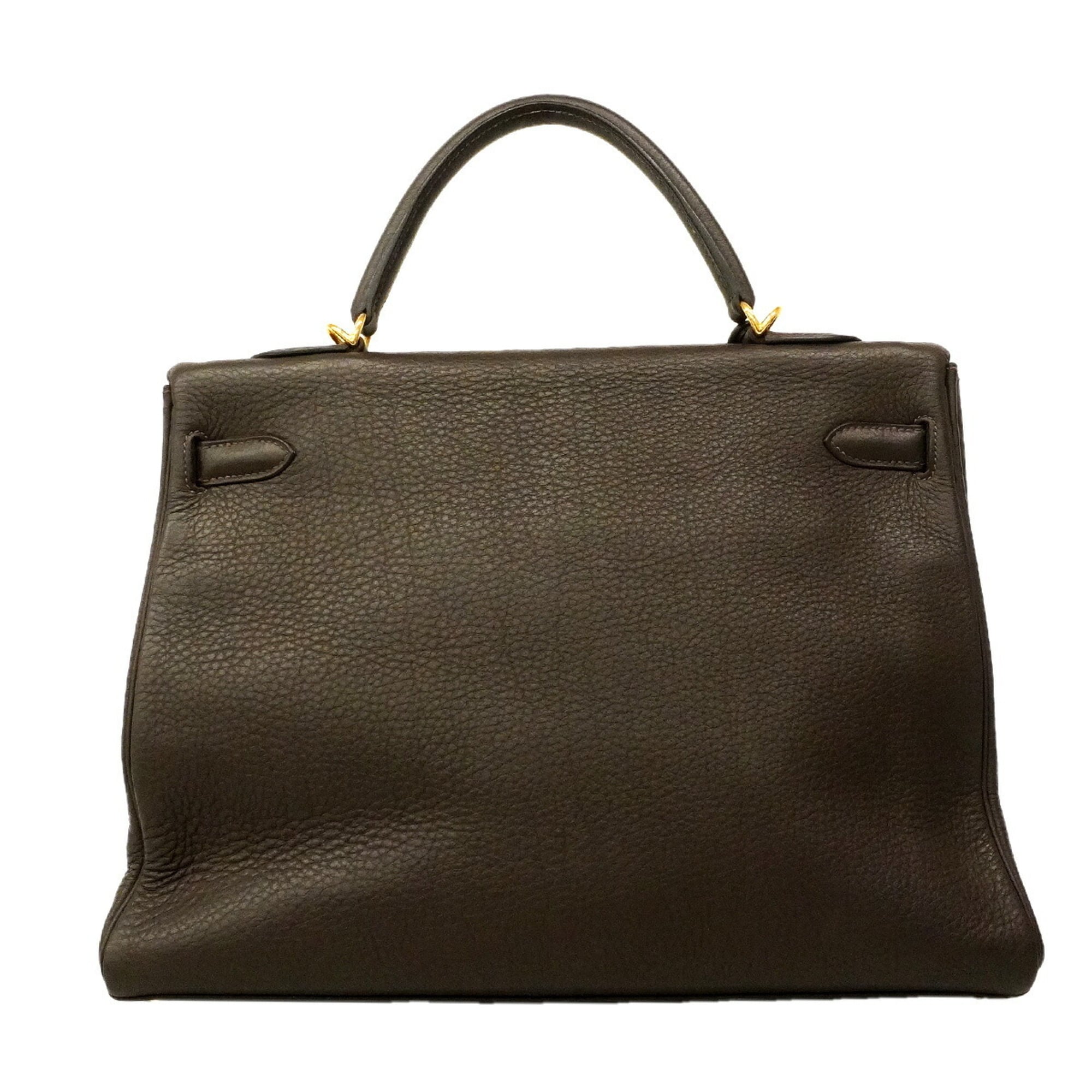 Hermes Brown Togo Leather Handbag (Pre-Owned)