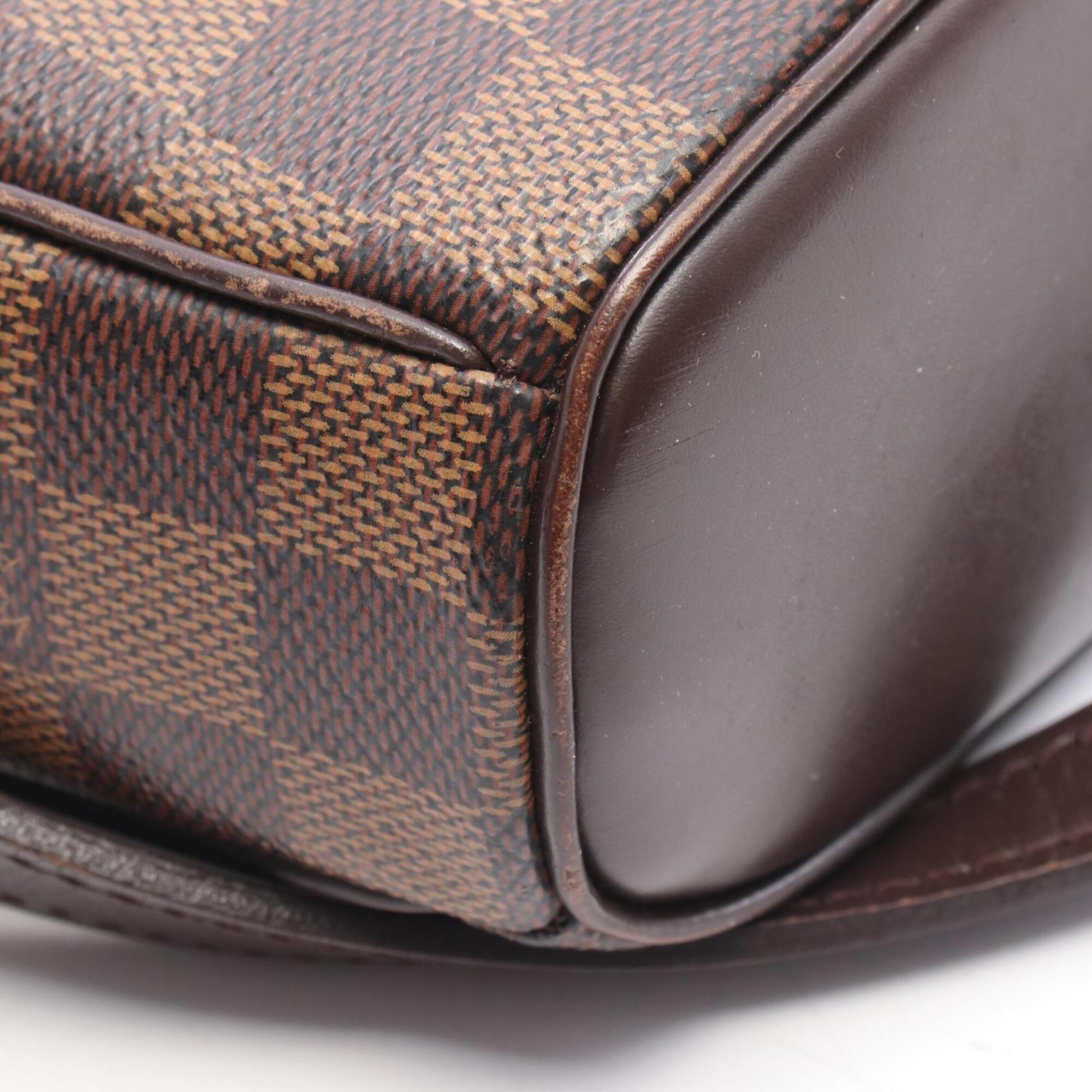 Louis Vuitton Brown Coated Canvas Pvc Damier Canvas Leather Handbag Shoulder Bag (Pre-Owned)