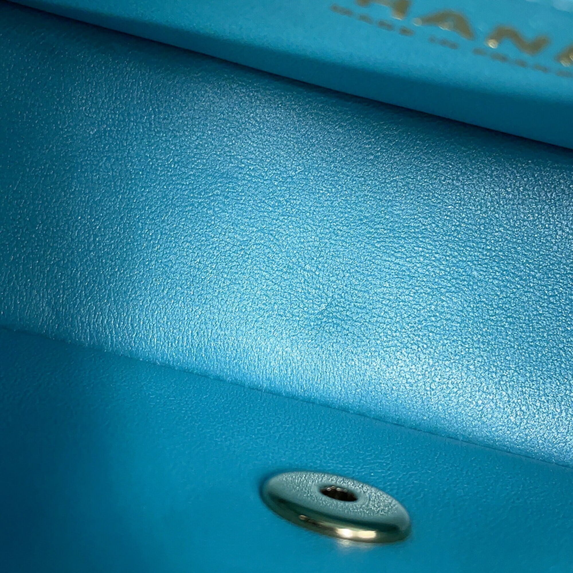 Chanel Light Blue Multi-Color Leather Handbag Shoulder Bag (Pre-Owned)