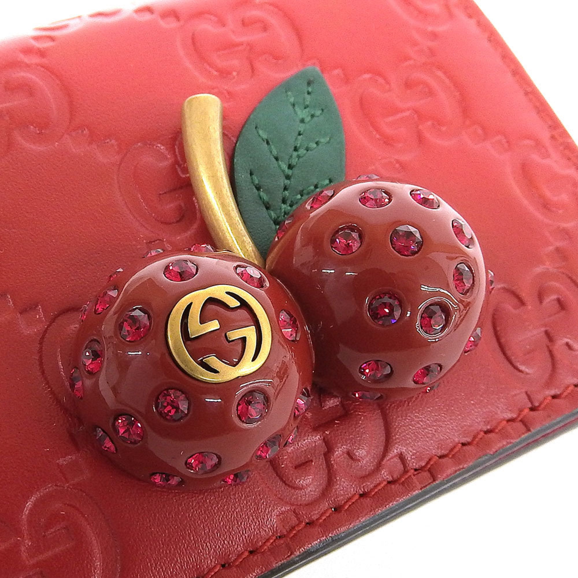Gucci Red Color Wallet (Bi-Fold) (Pre-Owned)
