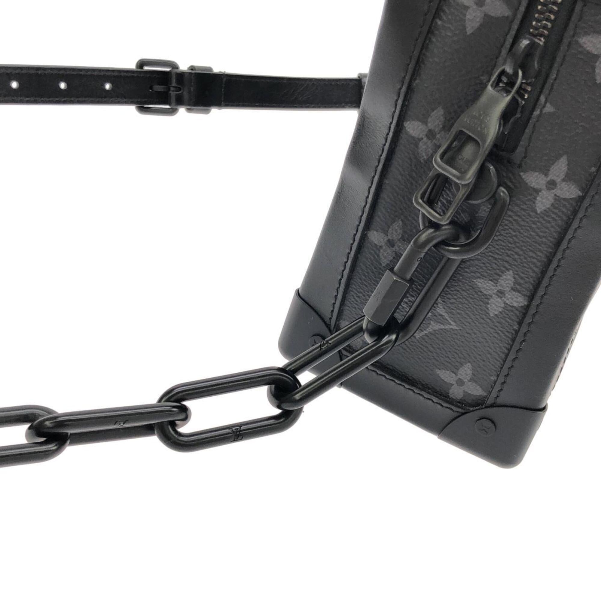 Louis Vuitton Black Coated Canvas Shoulder Bag (Pre-Owned)