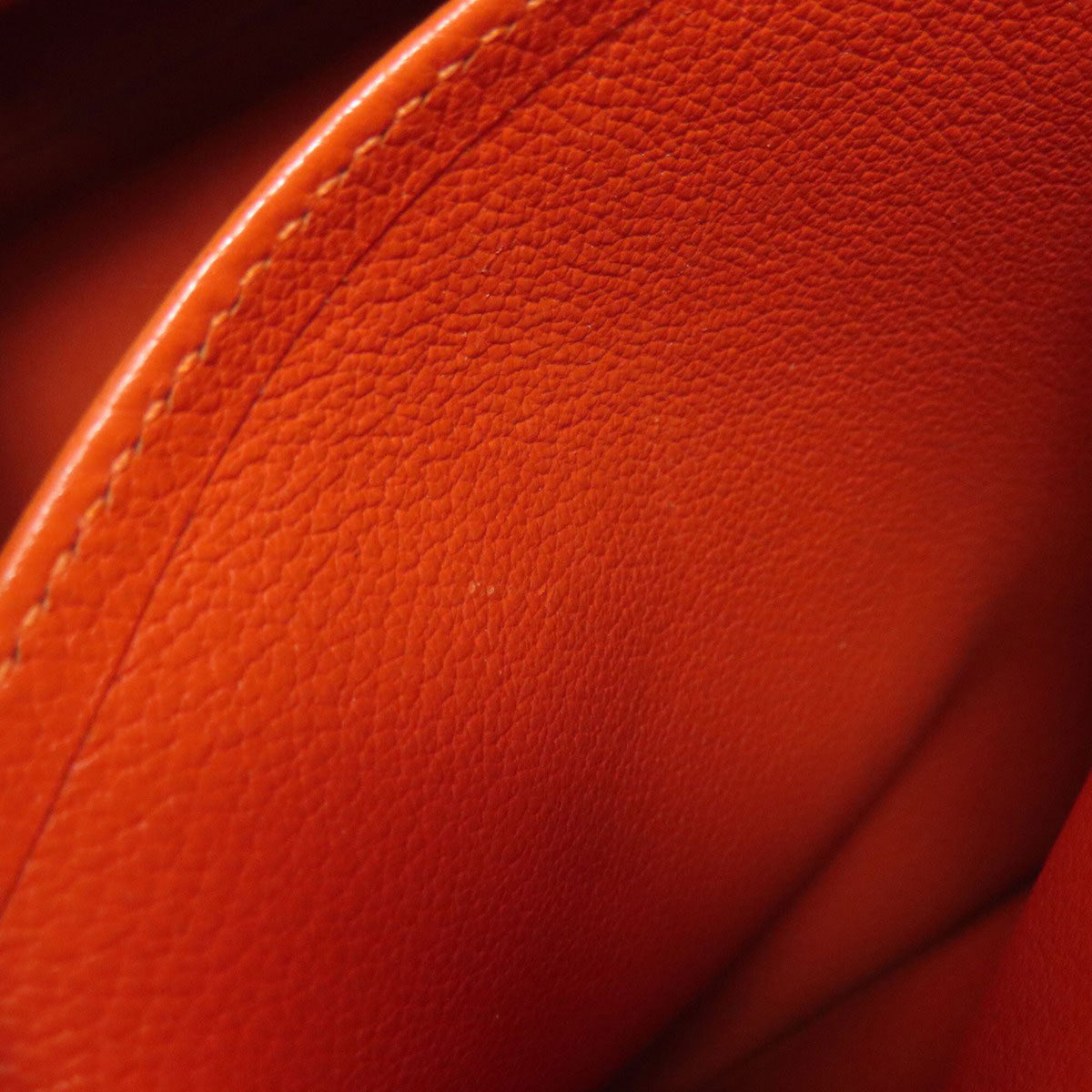 Hermes Brown Orange Epsom Leather Handbag (Pre-Owned)