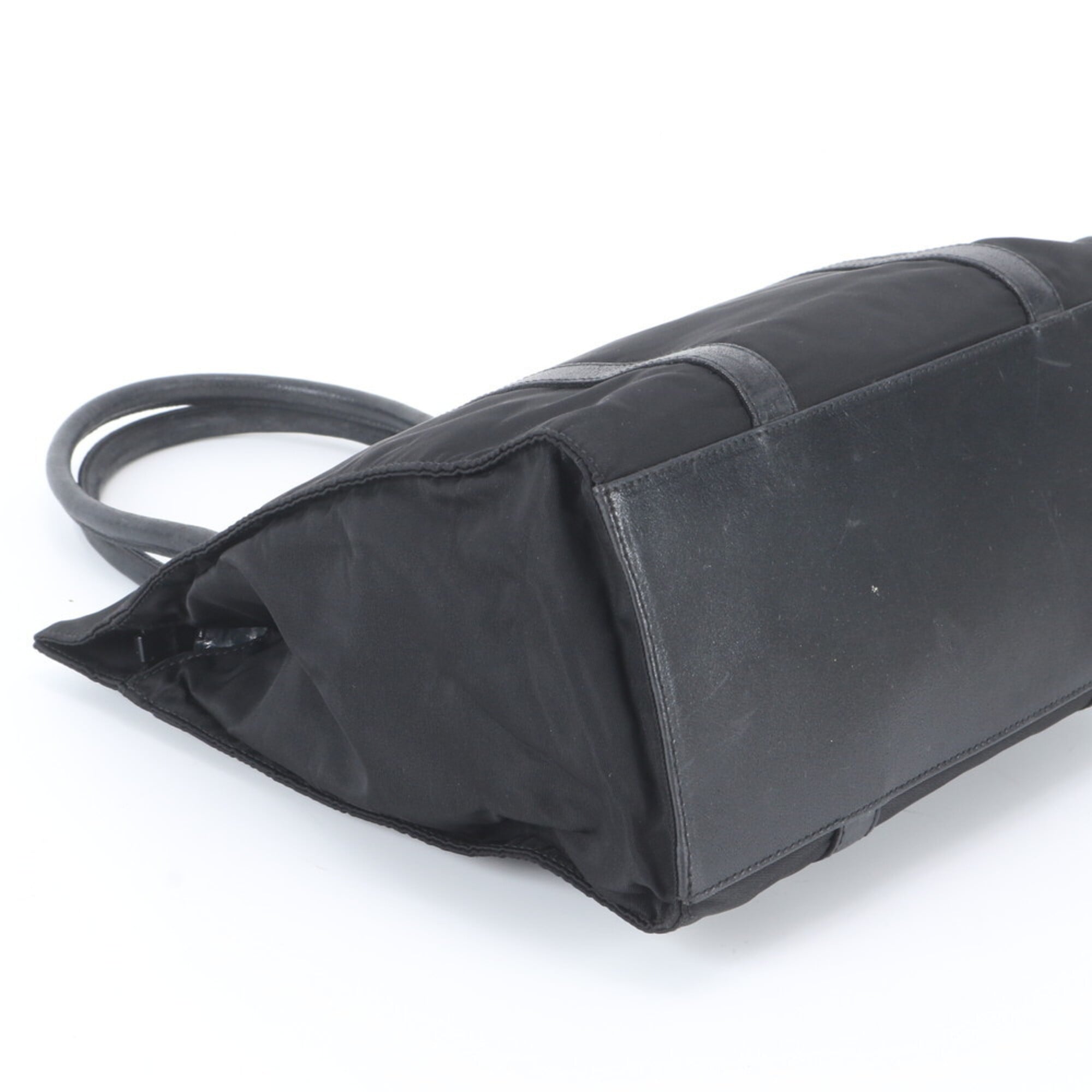 Prada Black Nylon Handbag Tote Bag (Pre-Owned)