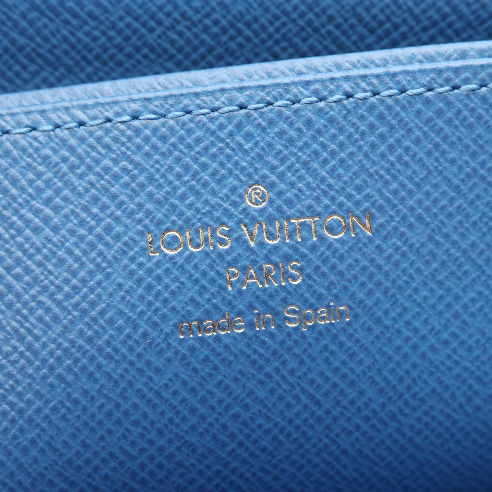 Louis Vuitton Blue Jean Brown Monogram Pvc Long Wallet (Bi-Fold) (Pre-Owned)
