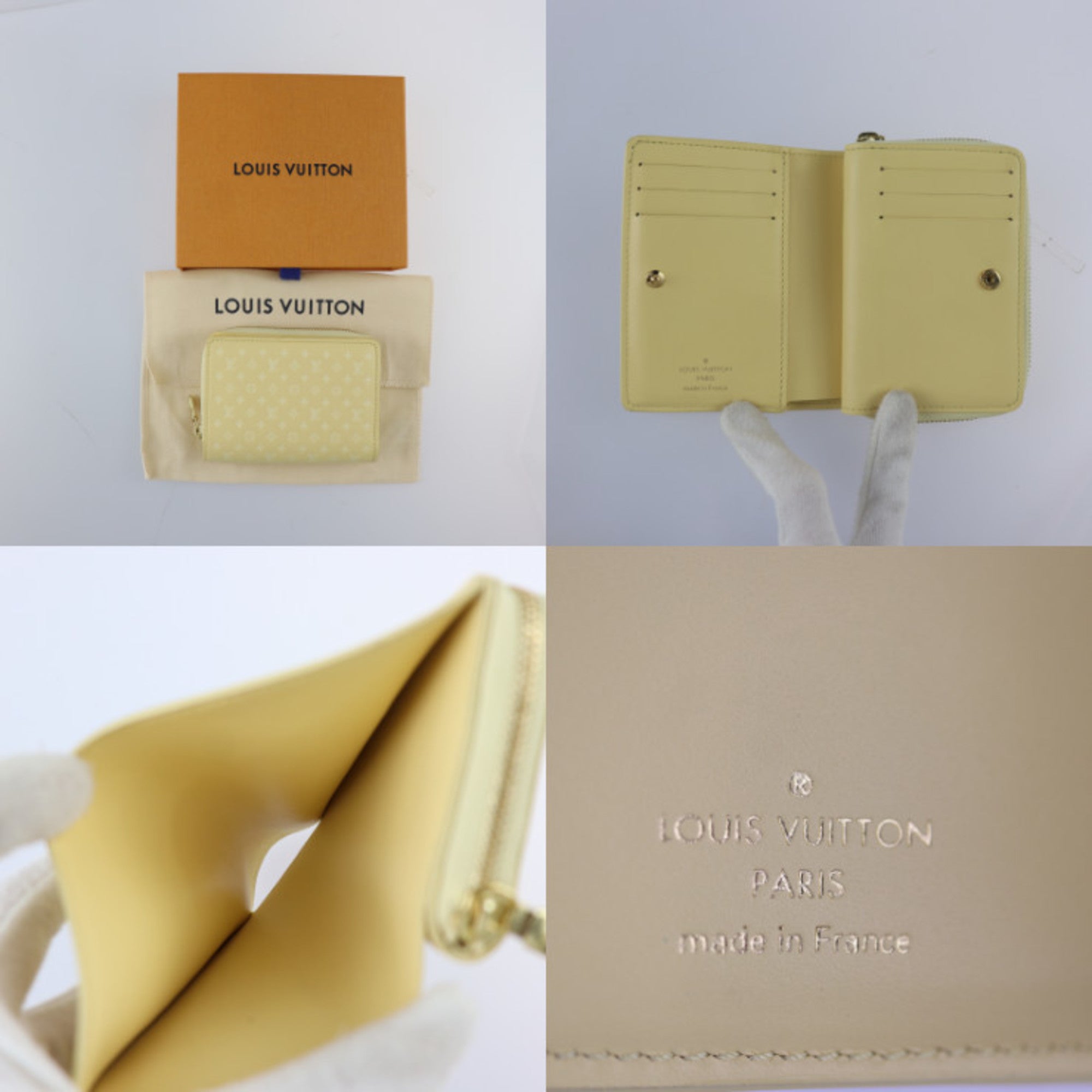 Louis Vuitton Monogram Jaune Monogram Yellow Monogram Leather Wallet (Bi-Fold) (Pre-Owned)
