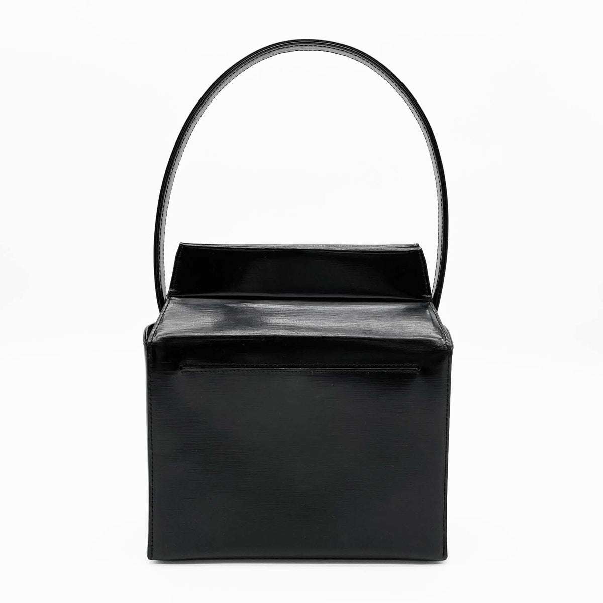 Givenchy Black Silver Leather Handbag (Pre-Owned)