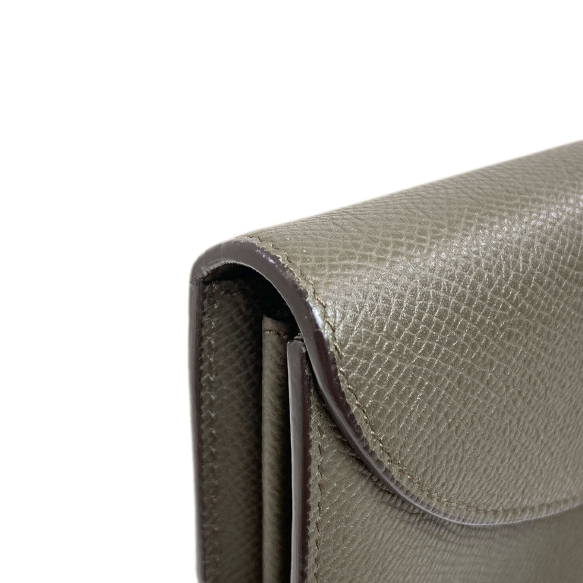 Celine Gray Leather Long Wallet (Bi-Fold) (Pre-Owned)