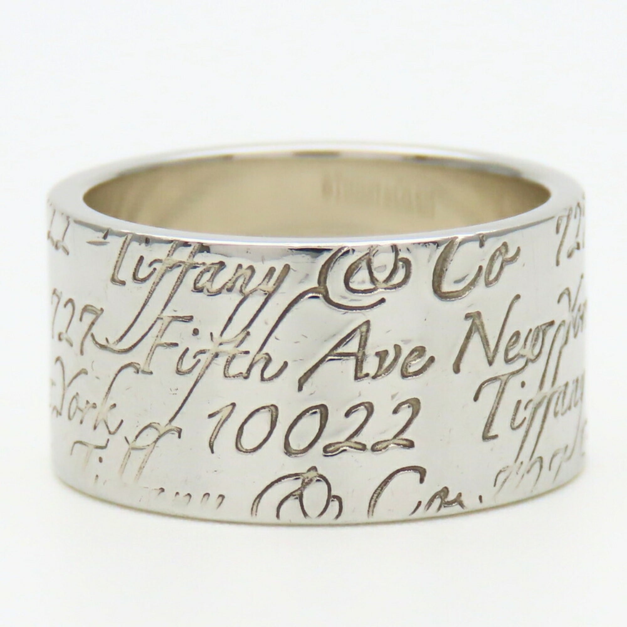 Tiffany Silver Silver 925 Band Ring (Pre-Owned)