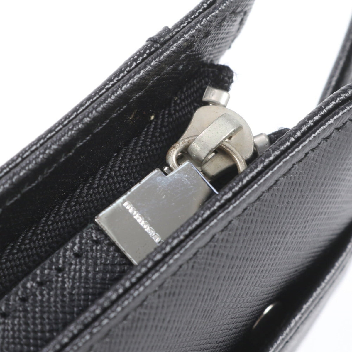 Burberry Black Leather Clutch Bag Pouch (Pre-Owned)
