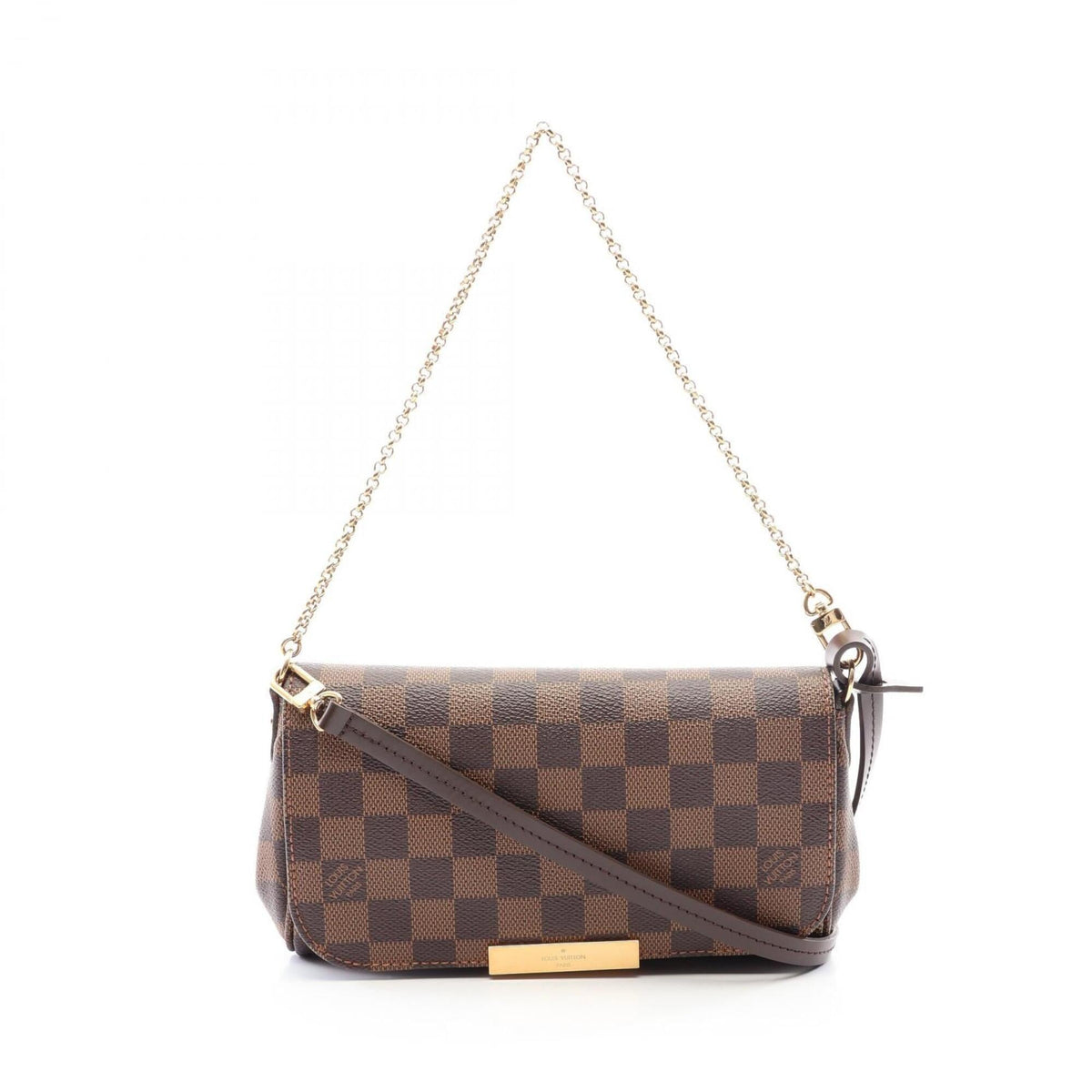 Louis Vuitton Brown Damier Canvas Coated Canvas Leather Handbag (Pre-Owned)