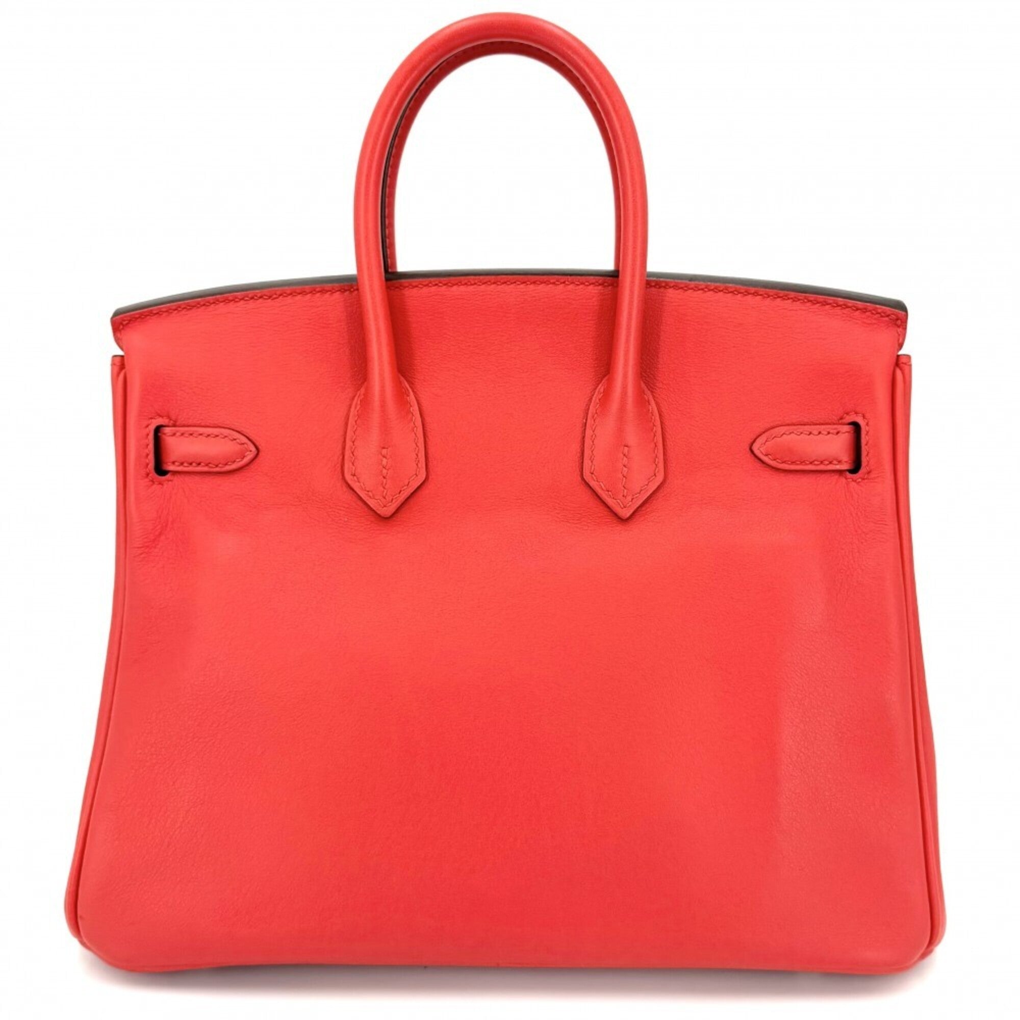 Hermes Red Color Swift Leather Handbag (Pre-Owned)