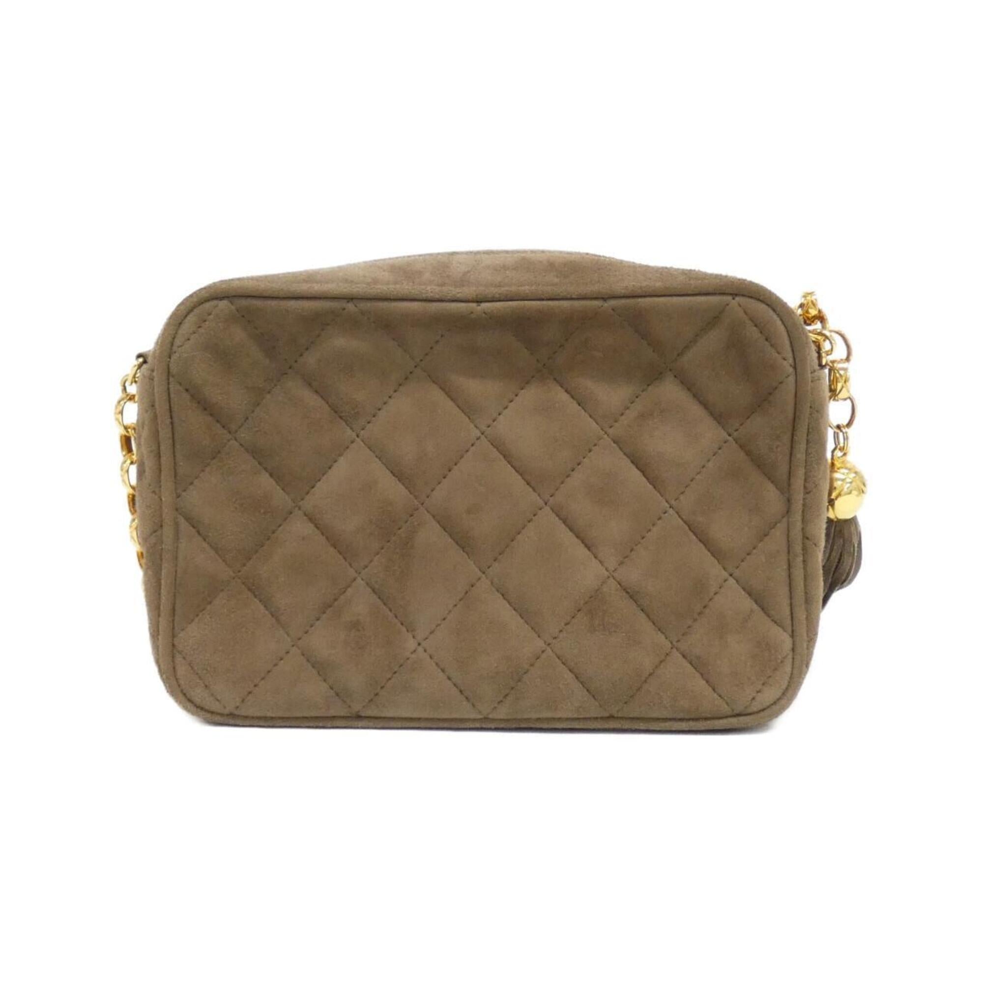 Chanel Light Brown Suede Shoulder Bag (Pre-Owned)