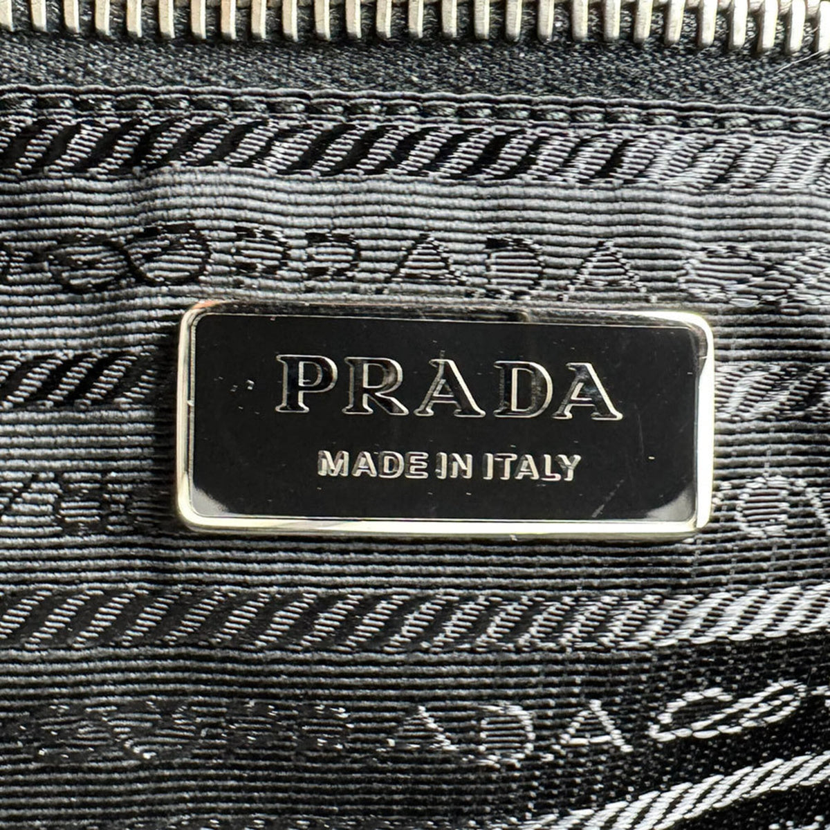 Prada Black Multi-Color Nylon Shoulder Bag Tote Bag (Pre-Owned)
