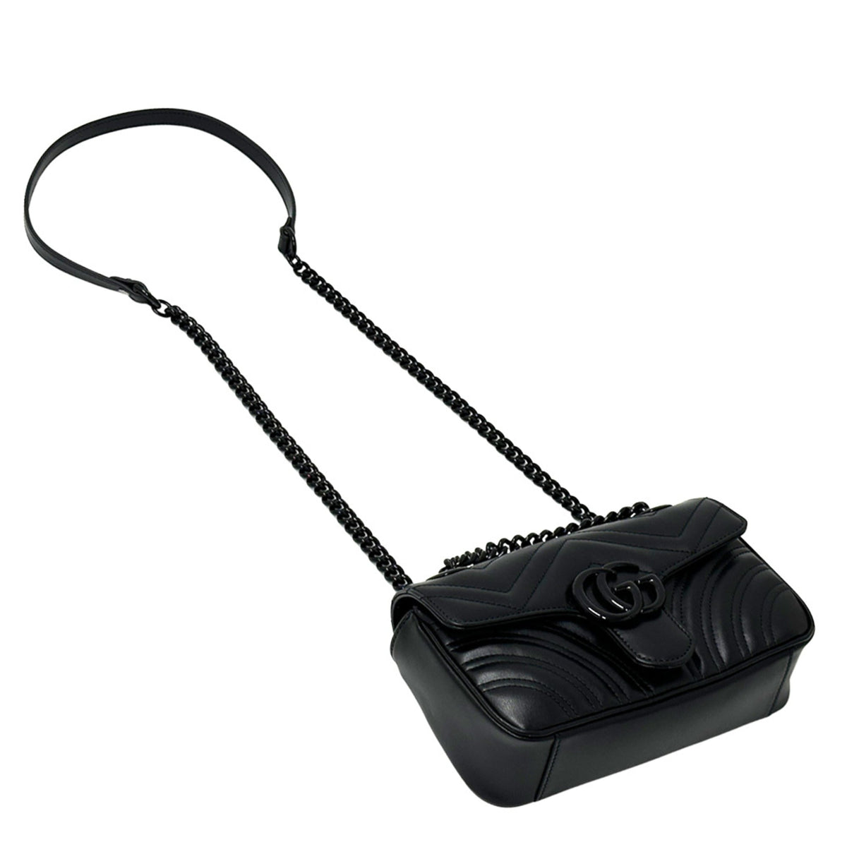 Gucci Black Leather Shoulder Bag (Pre-Owned)