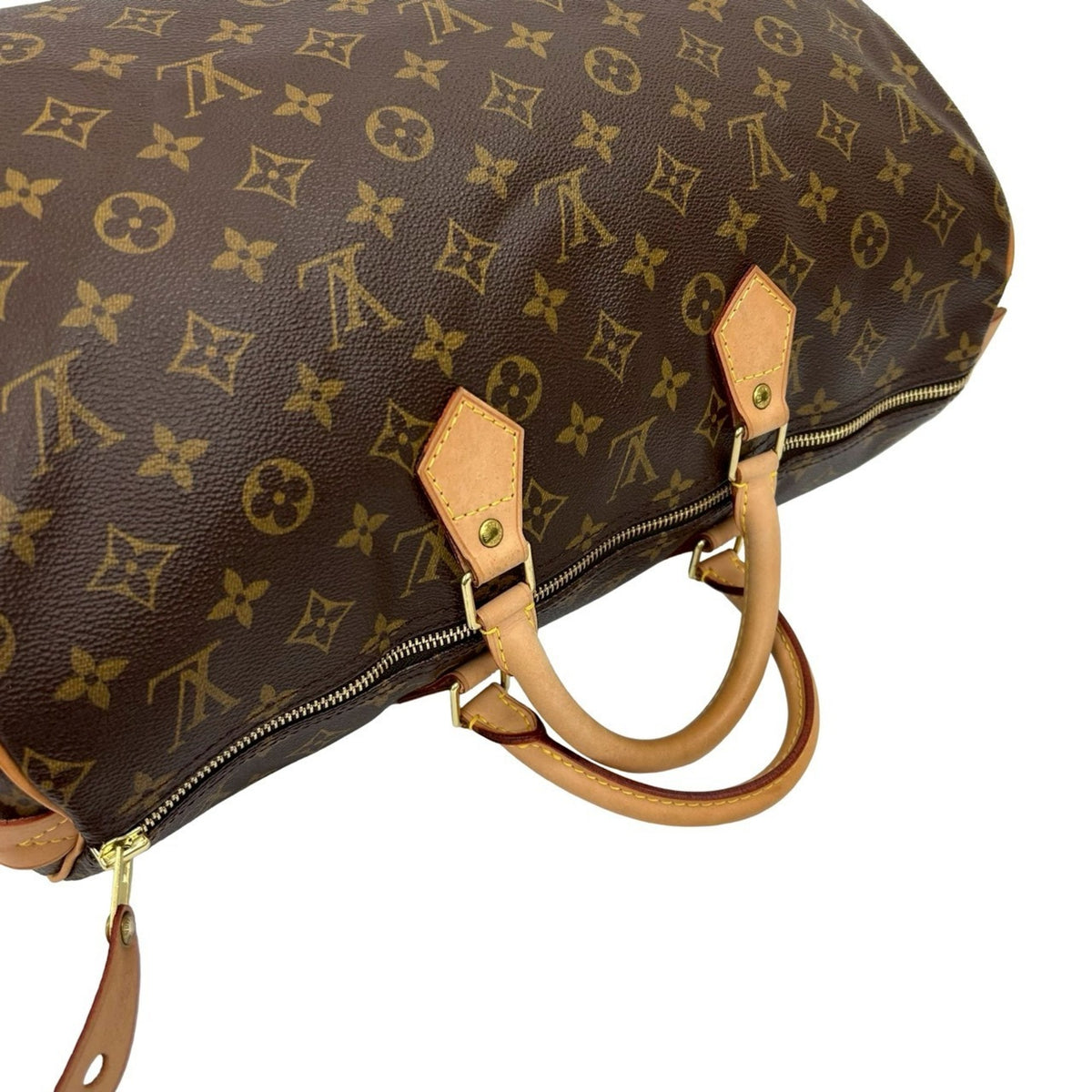 Louis Vuitton Brown Leather Pvc Boston Bag (Pre-Owned)