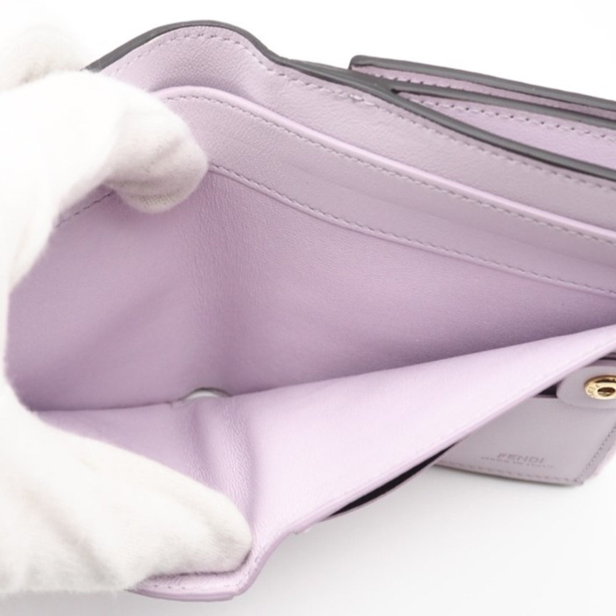 Fendi Pink Leather Wallet (Bi-Fold) (Pre-Owned)