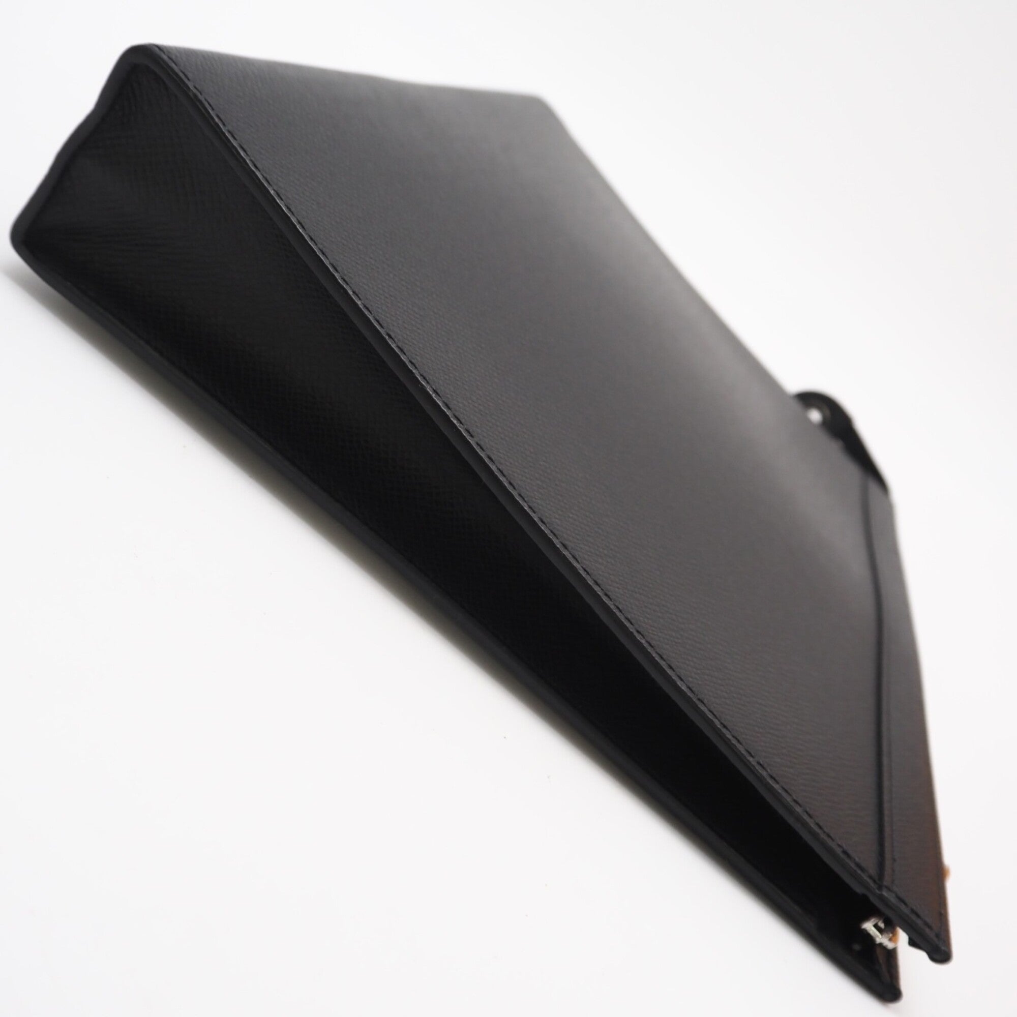 Louis Vuitton Black Leather Clutch Bag (Pre-Owned)
