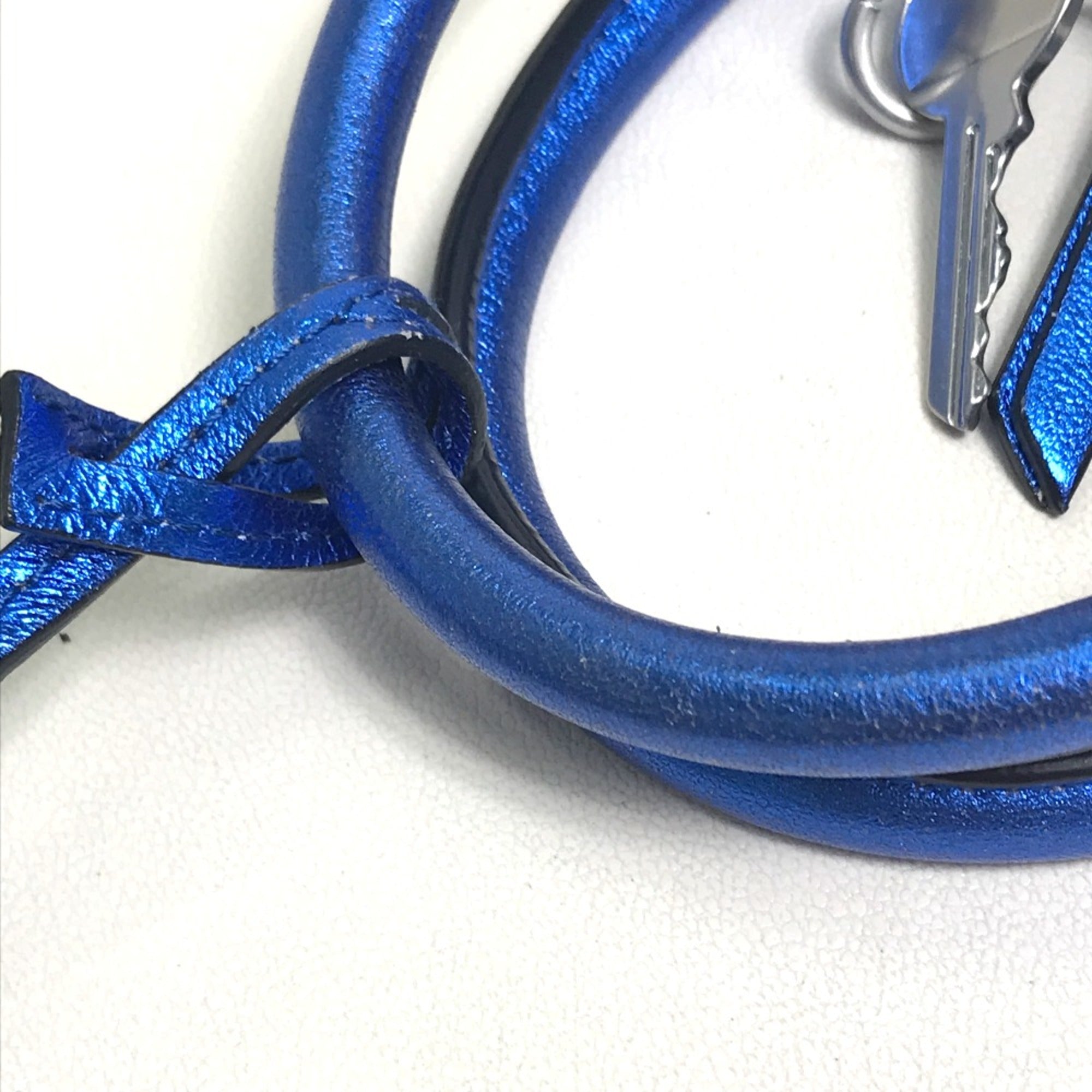 Maison Margiela Blue Leather Shoulder Bag (Pre-Owned)