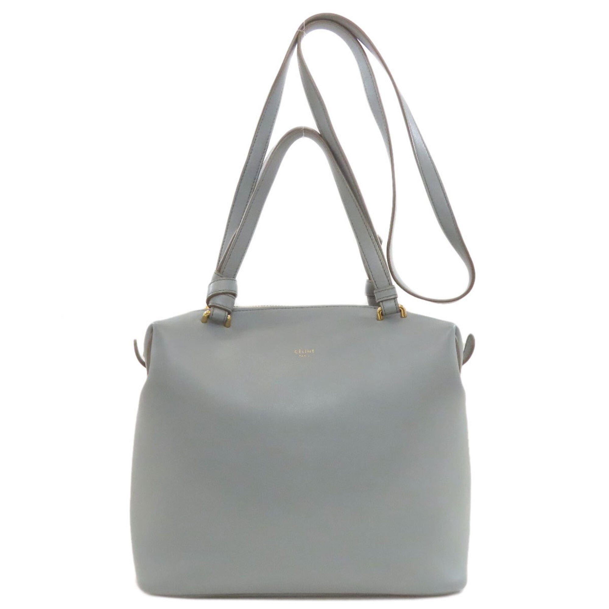Celine Gray Leather Handbag (Pre-Owned)