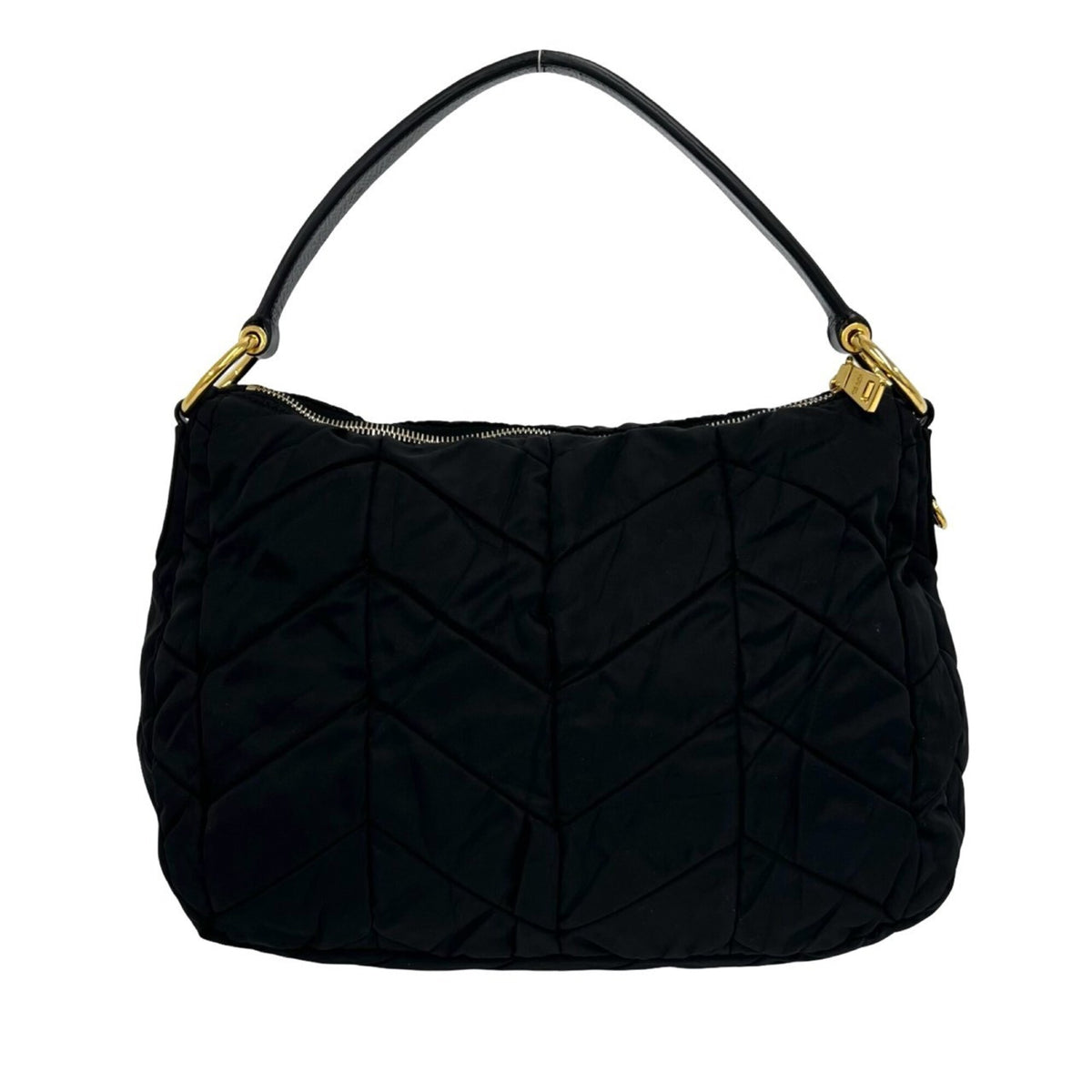 Prada Black Nylon Handbag Shoulder Bag (Pre-Owned)
