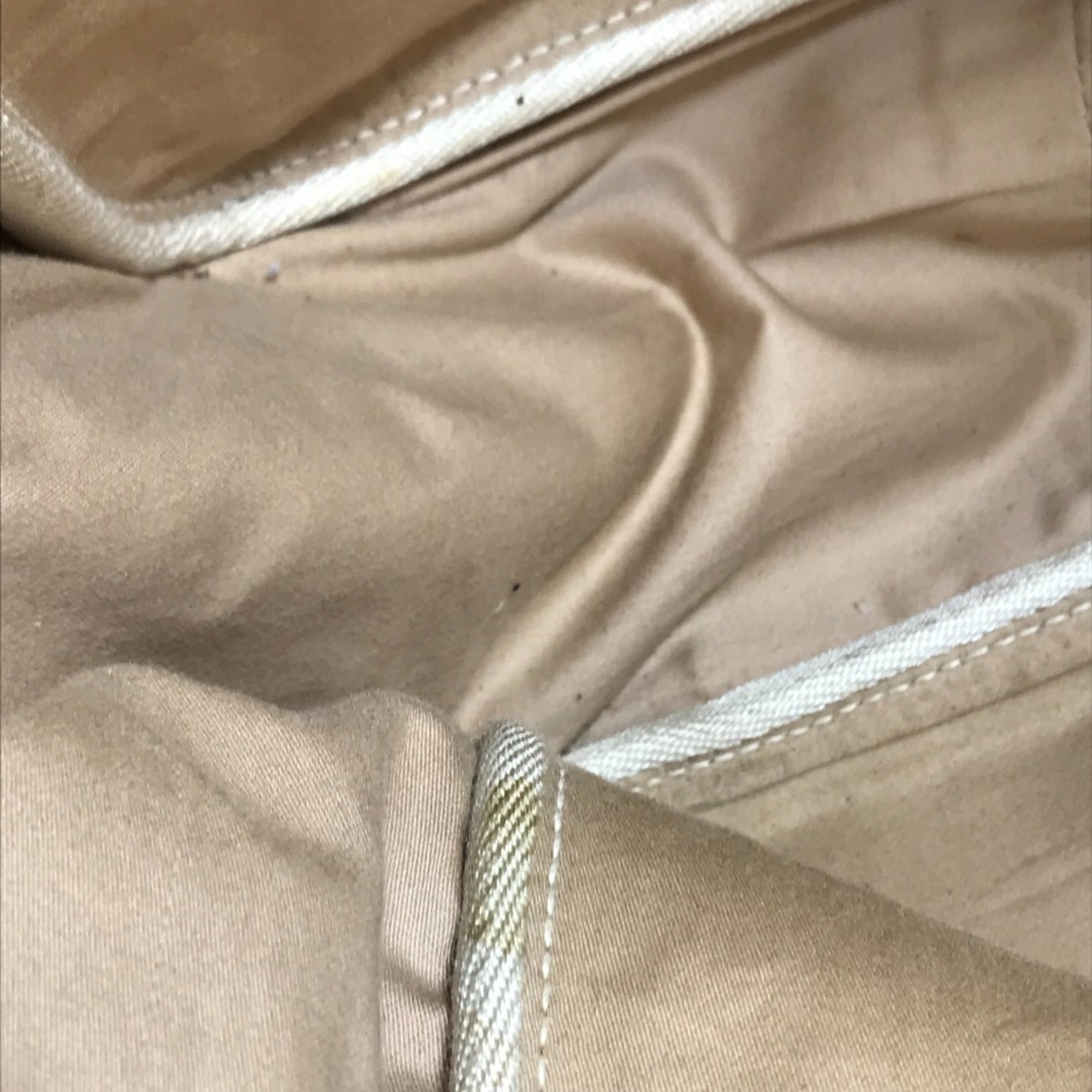Hermes Beige Red Color Toile H Leather Shoulder Bag (Pre-Owned)