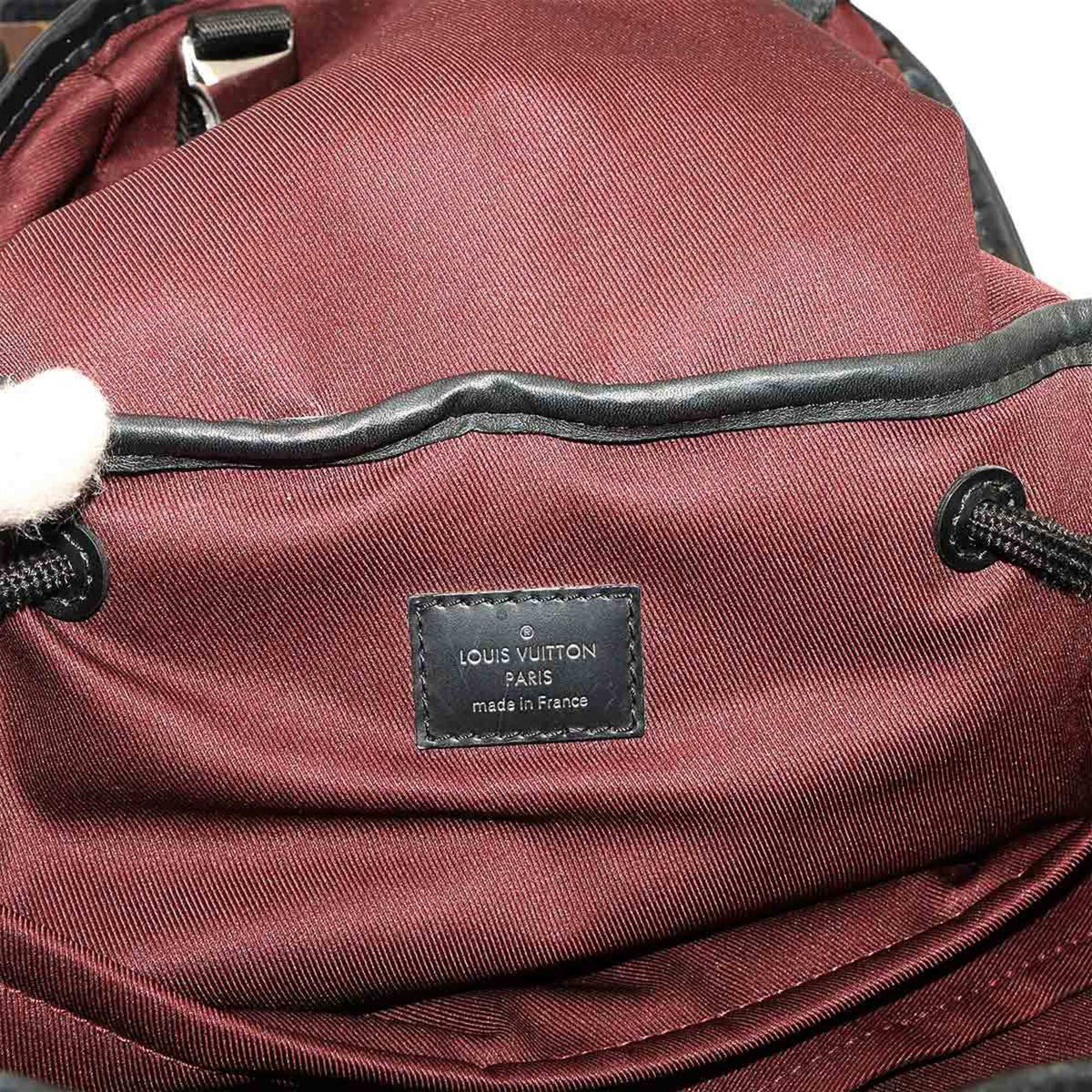Louis Vuitton Brown Monogram Macassar Noir Monogram Backpack (Pre-Owned)