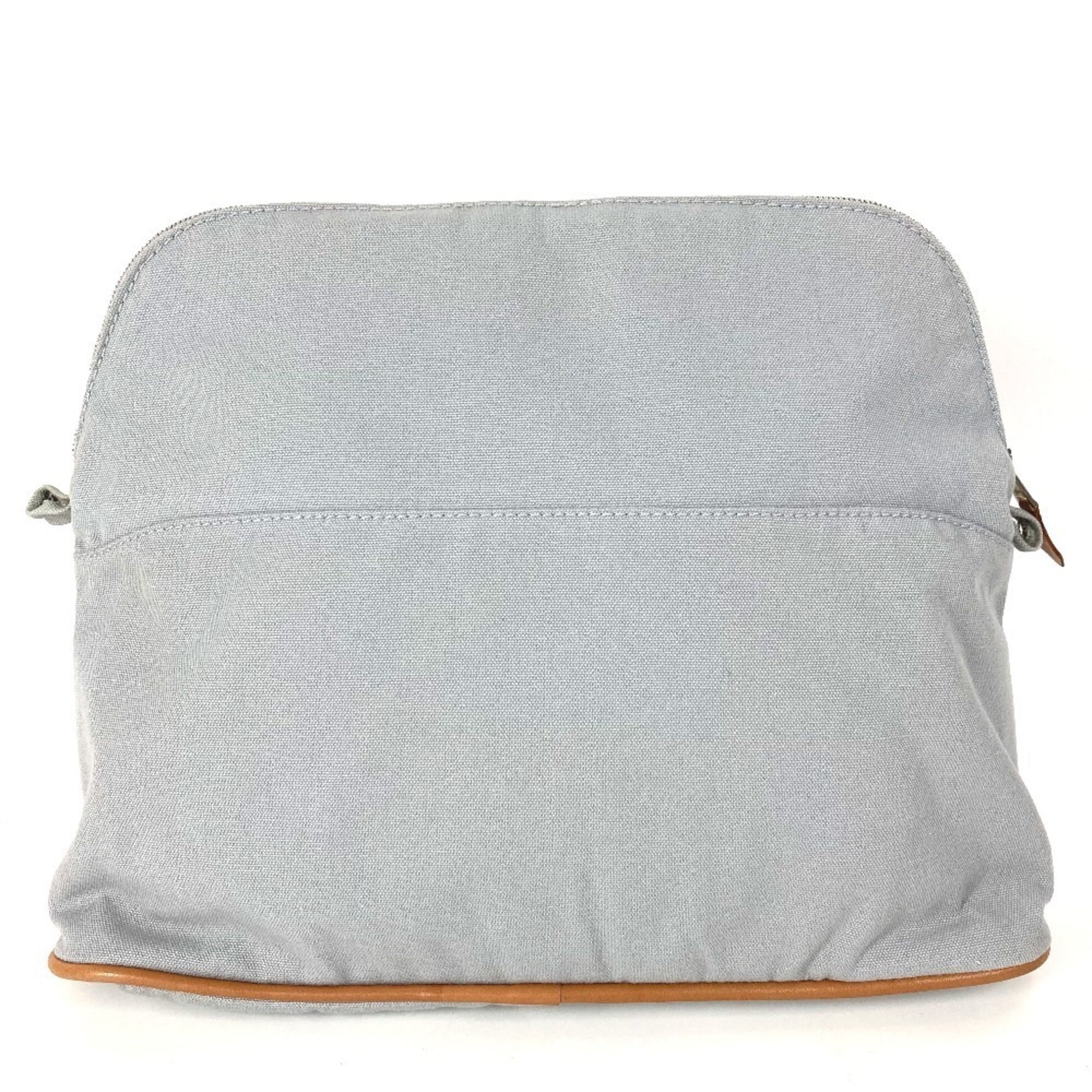 Hermes Gray Canvas Pouch (Pre-Owned)