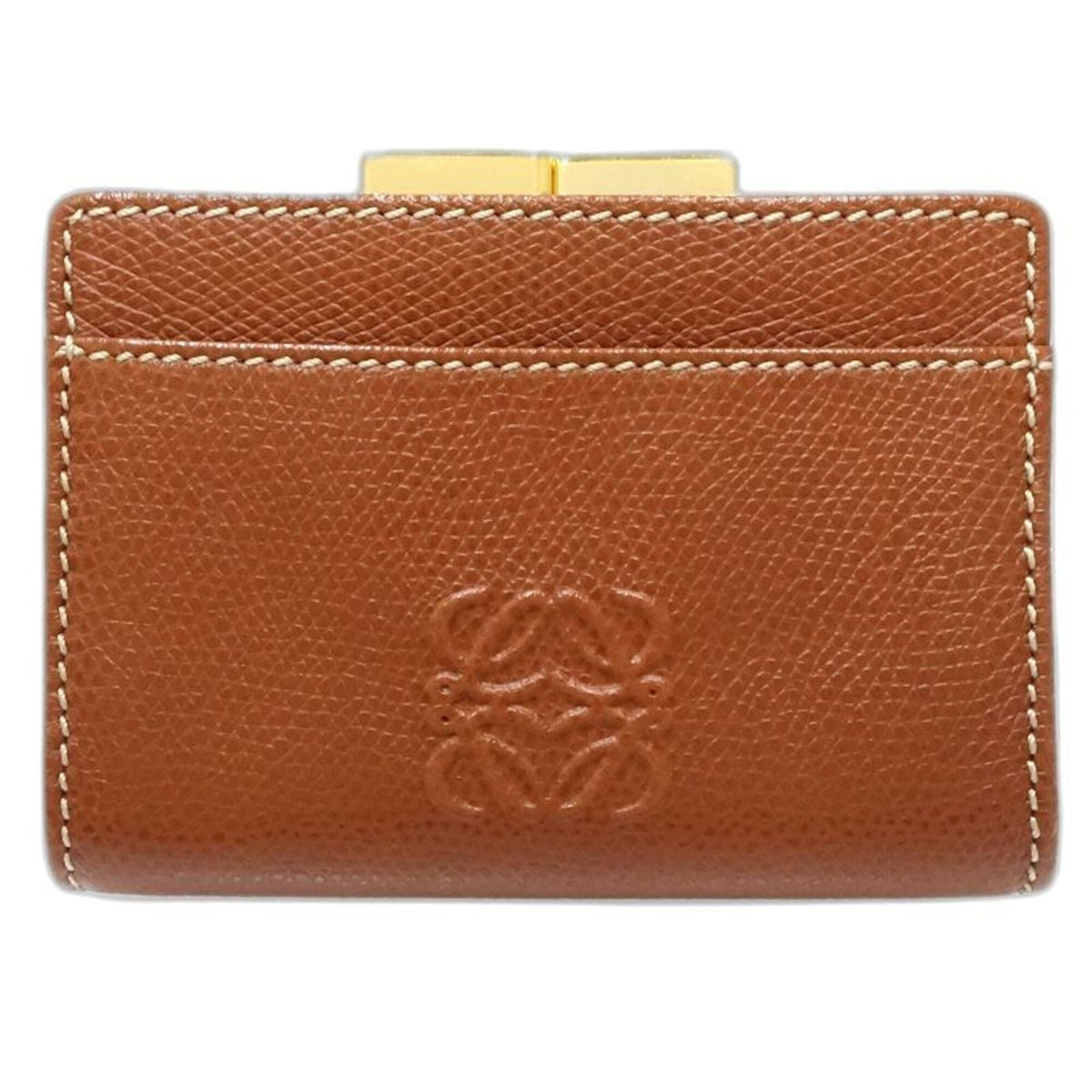 Loewe Brown Leather Coin Purse/Coin Case (Pre-Owned)
