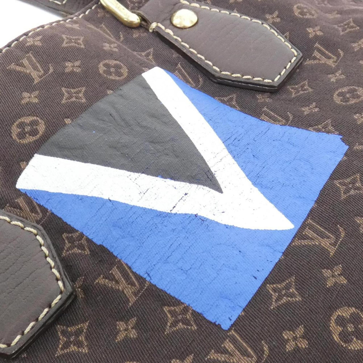Louis Vuitton Ebene Canvas Handbag (Pre-Owned)